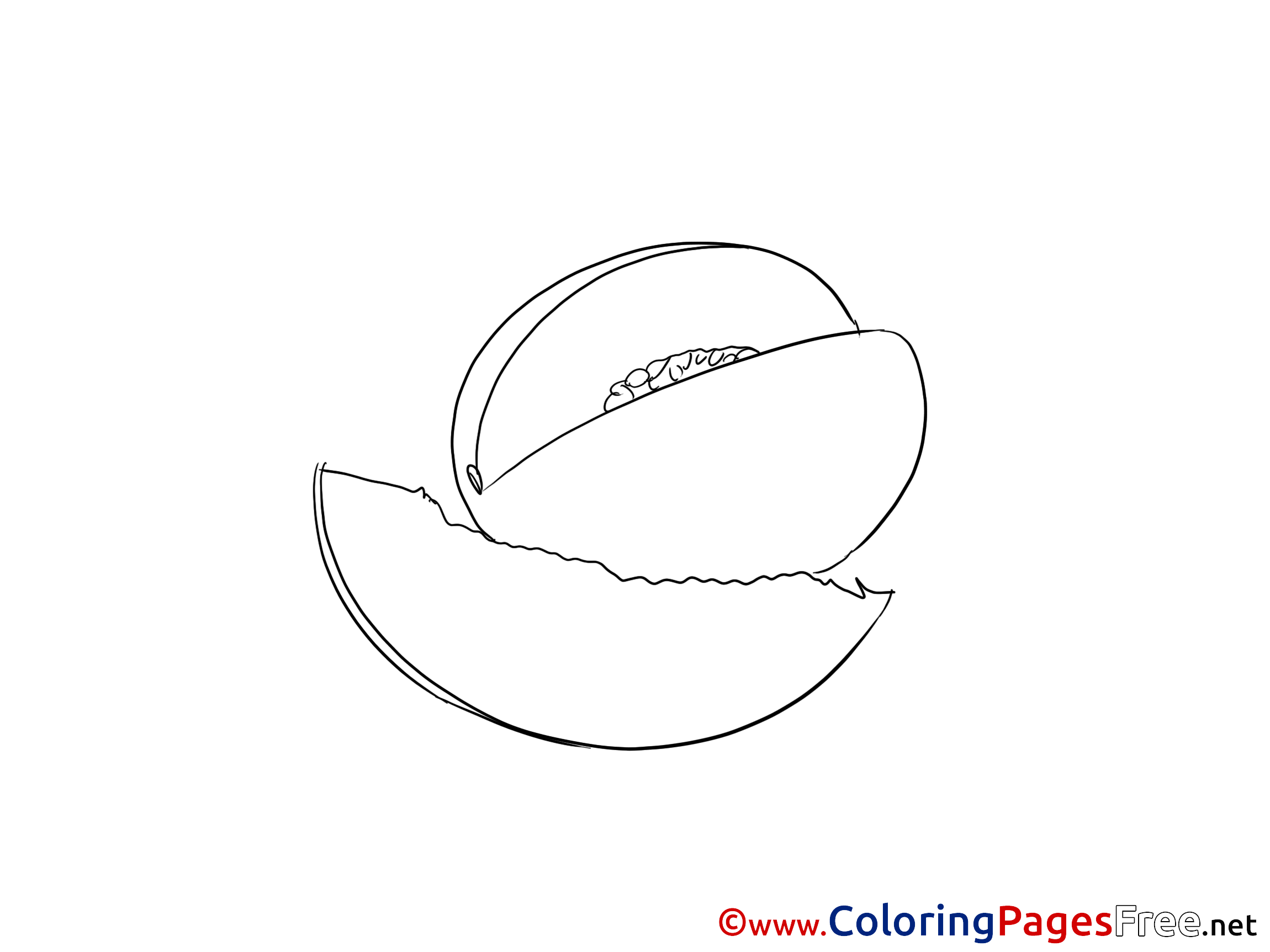 Mango Free Colouring Page Download