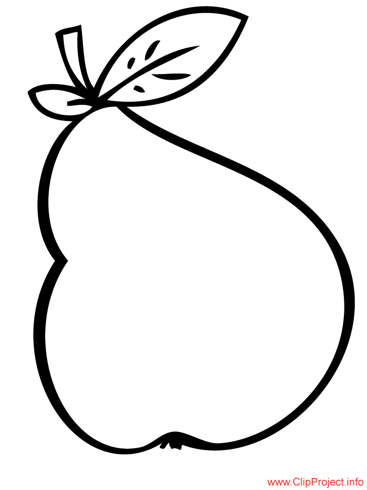 Pear Coloring Pages