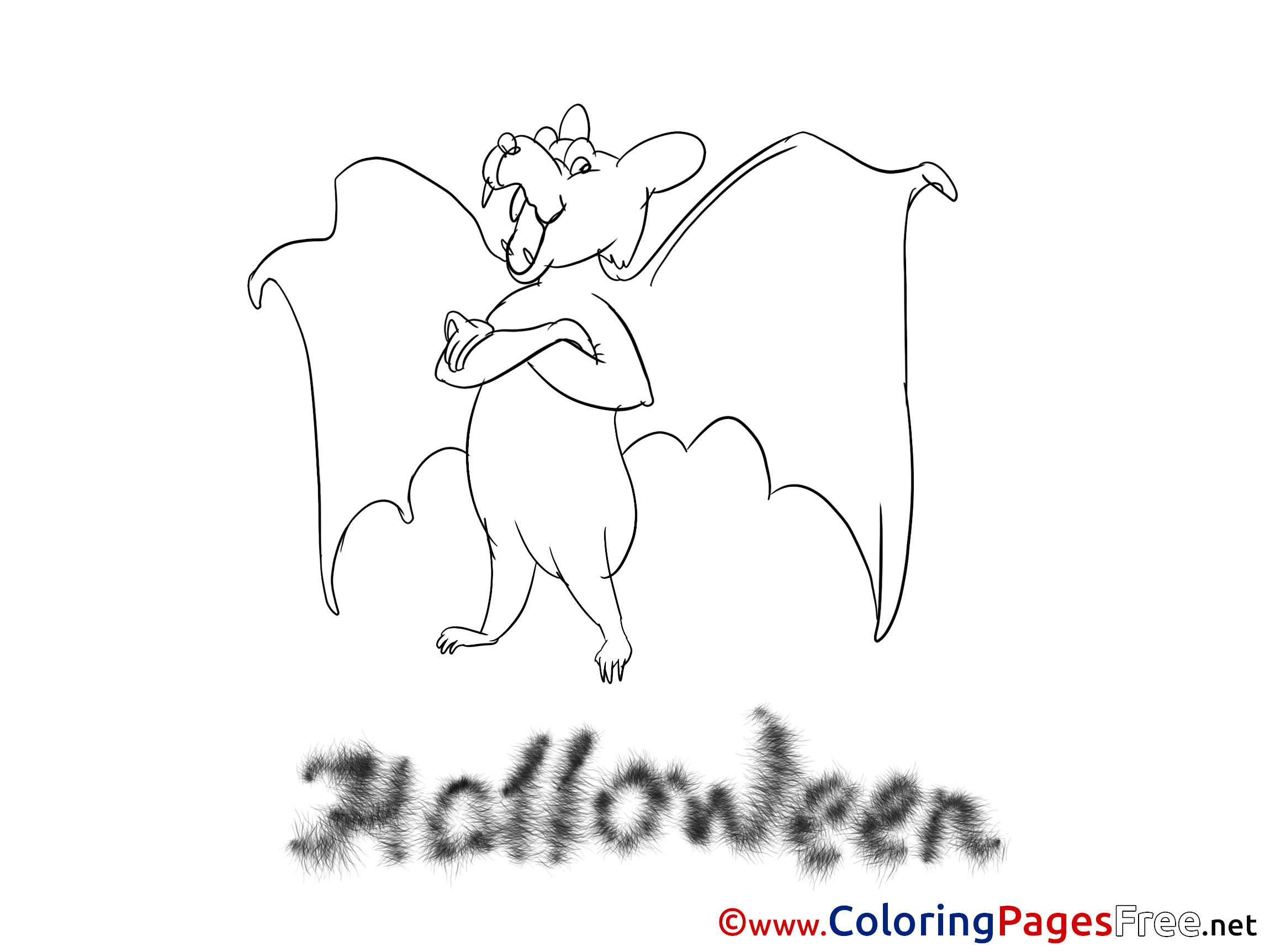 Bat Coloring Pages Halloween