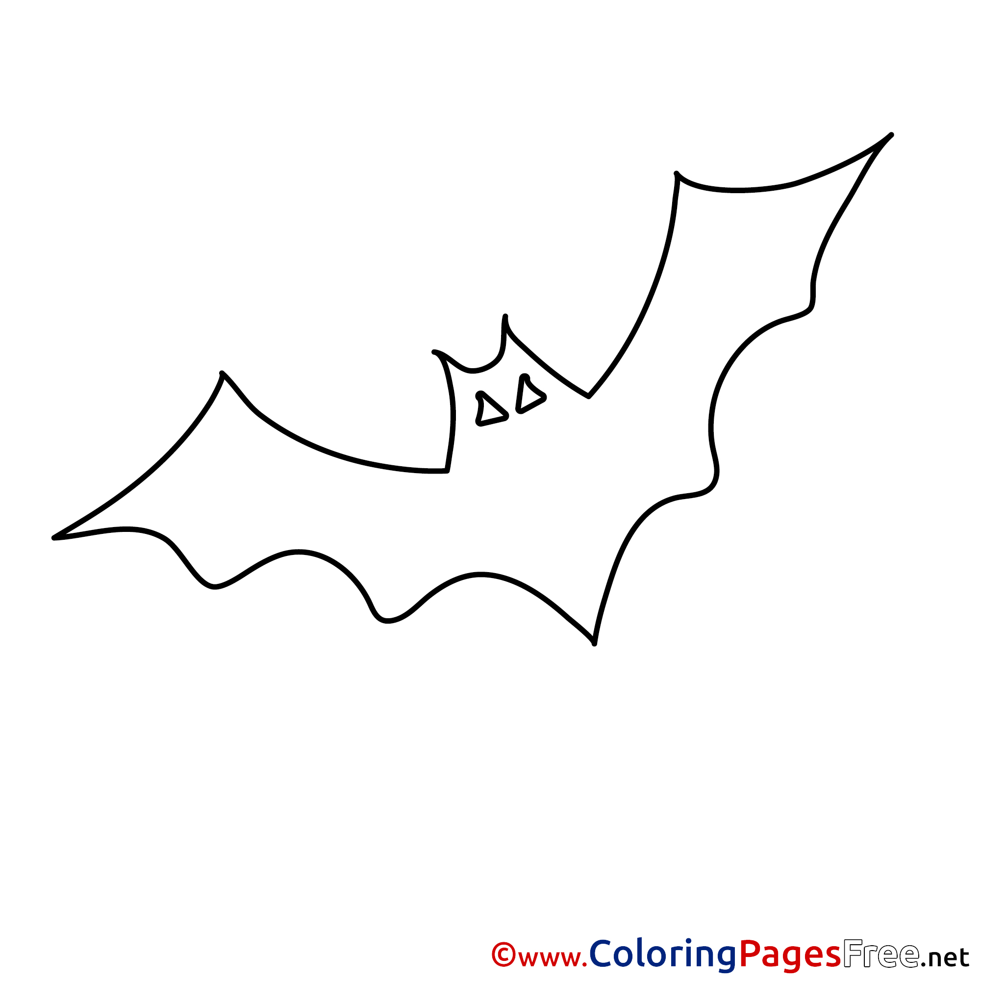 bats halloween coloring pages