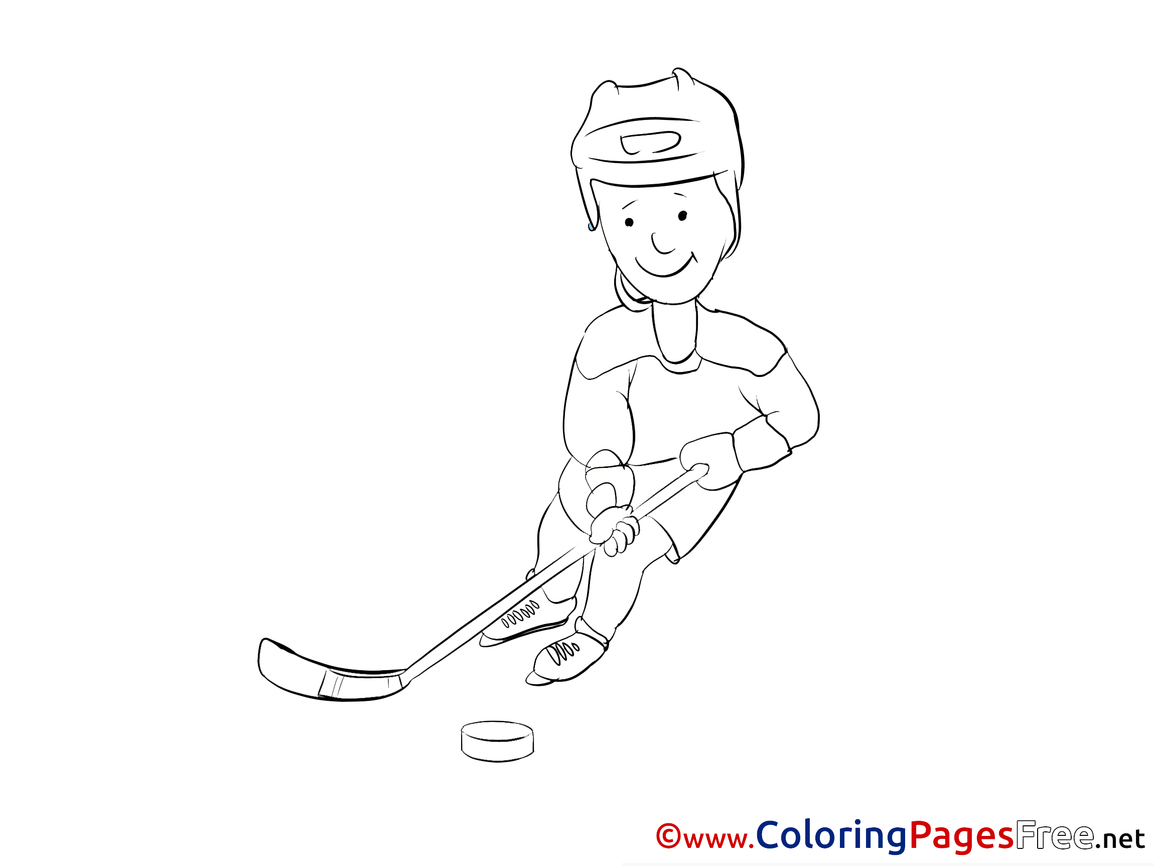 Hockey Puck Coloring Coloring Pages