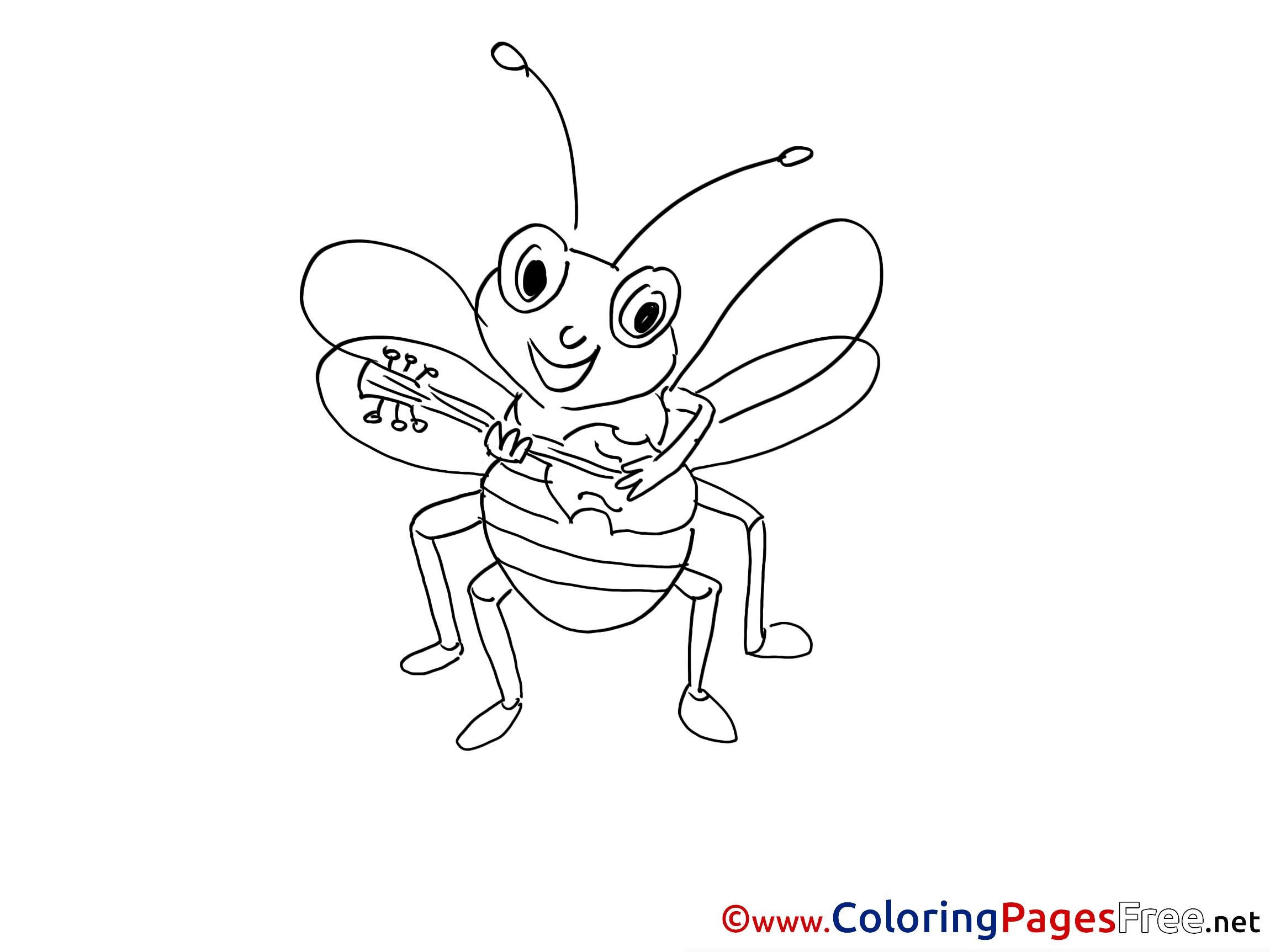 Bug Printable Coloring Sheets Download