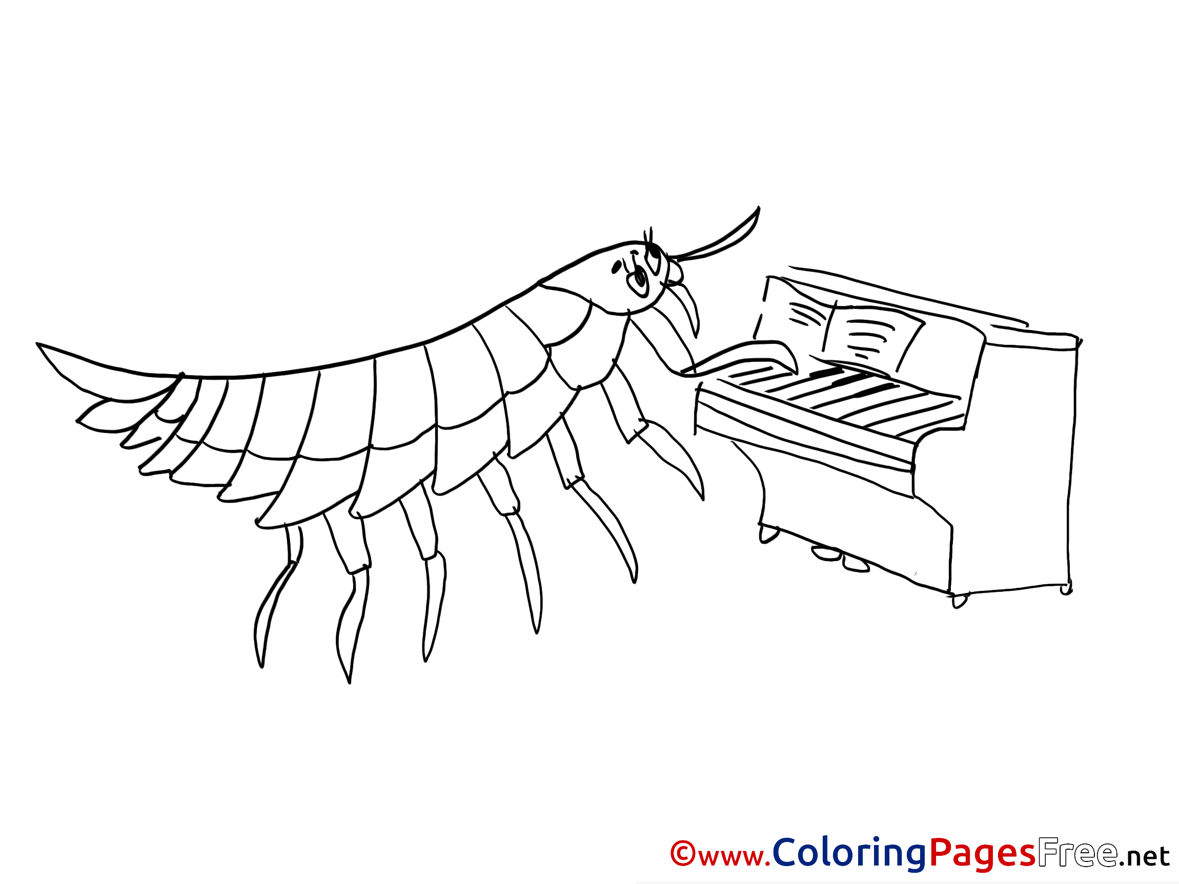 Centipede For Children Free Coloring Pages