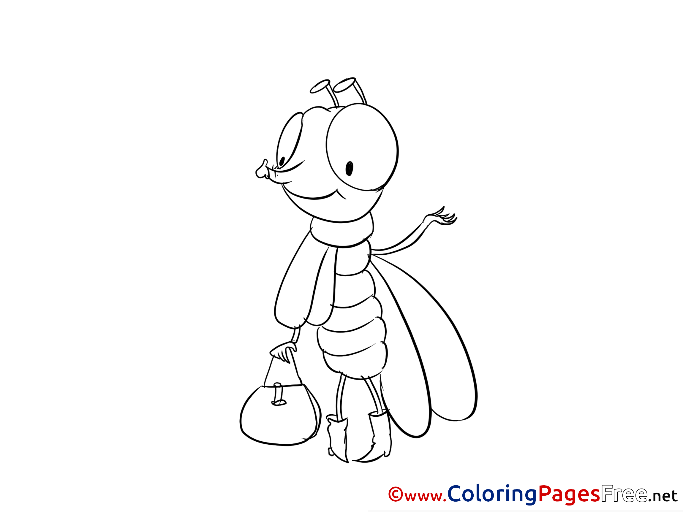 Fly Printable Coloring Pages For Free