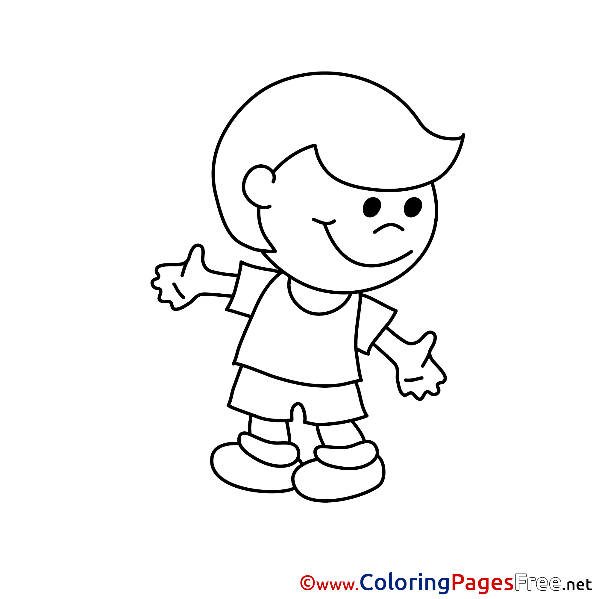 Kid Children Coloring Pages Free