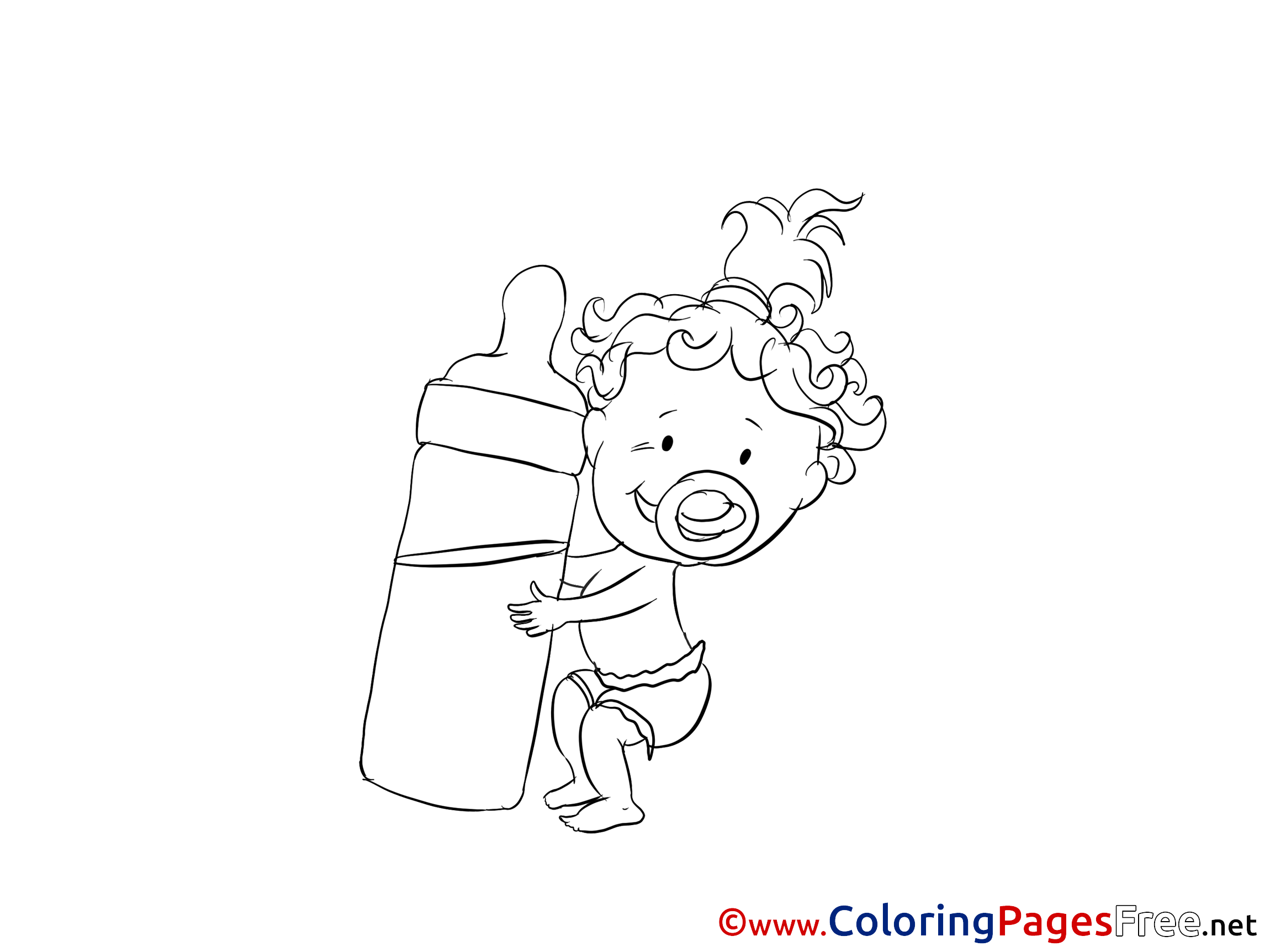 Bottle Of Milk Kids Free Coloring Page Free printable coloring pages for kids! coloringpagesfree net