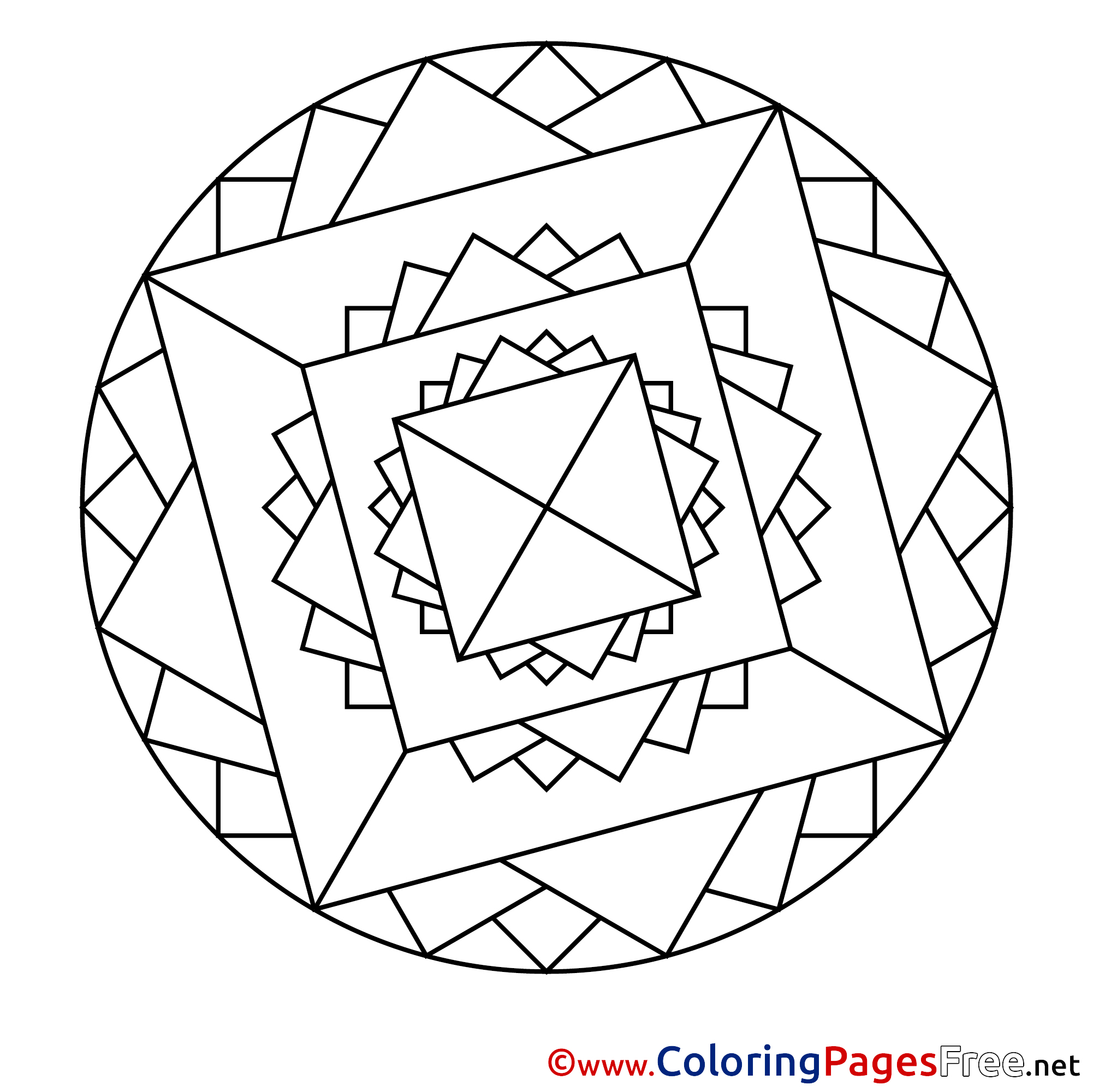 Cosmos Download Mandala Coloring Pages