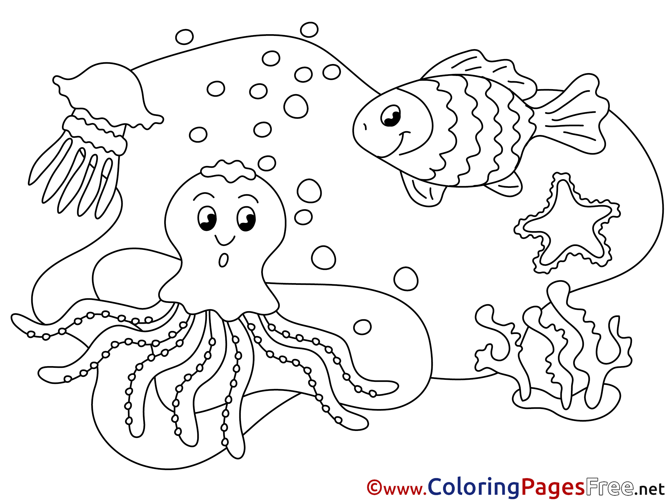 Download Octopus Printable Coloring Pages