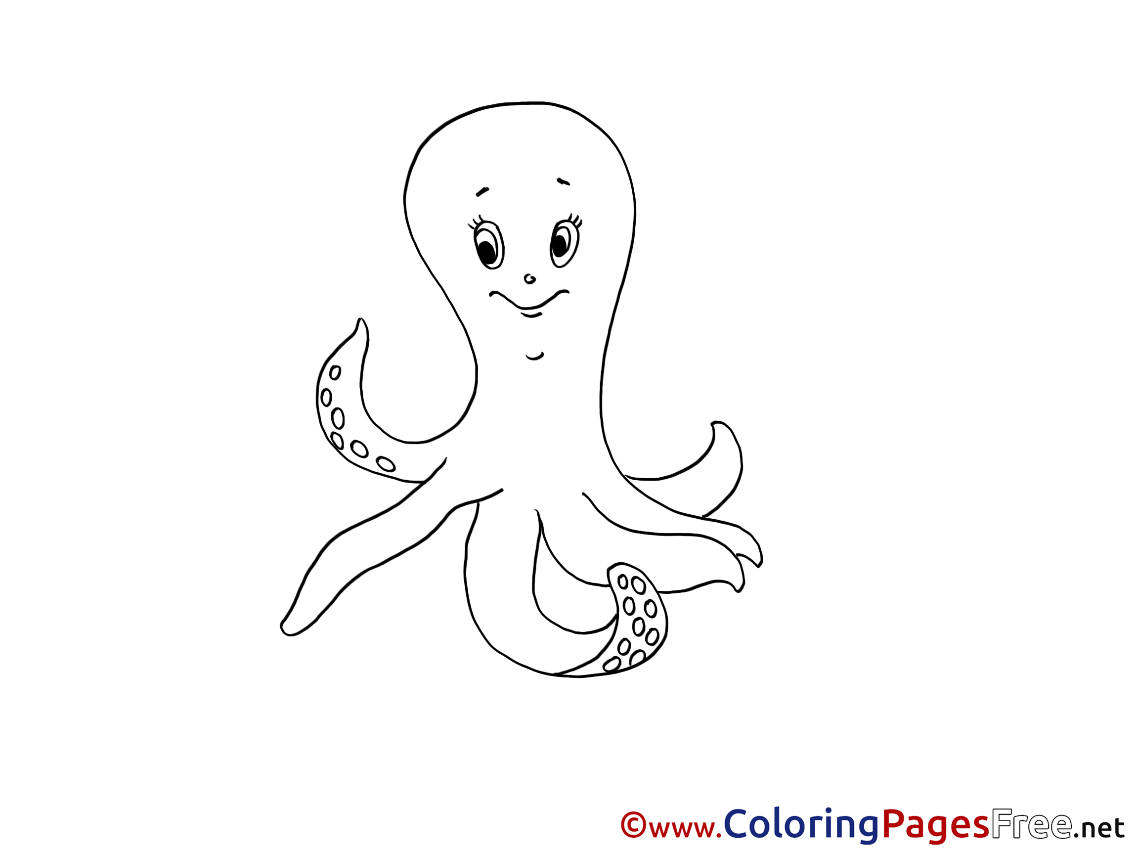 Octopus Download Printable Coloring Pages