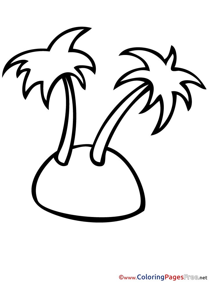 Sea Island Printable Coloring Pages For Free