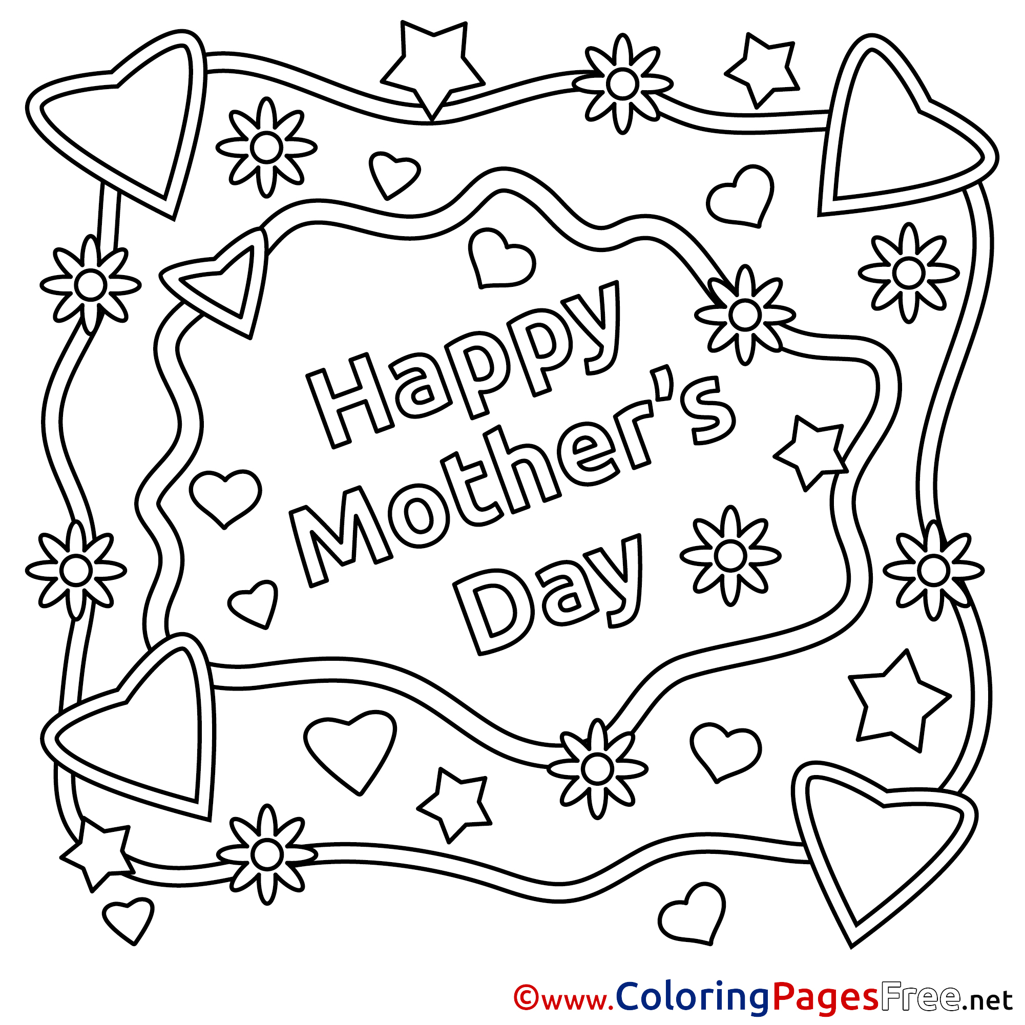 Mother S Day Coloring Pages For Free