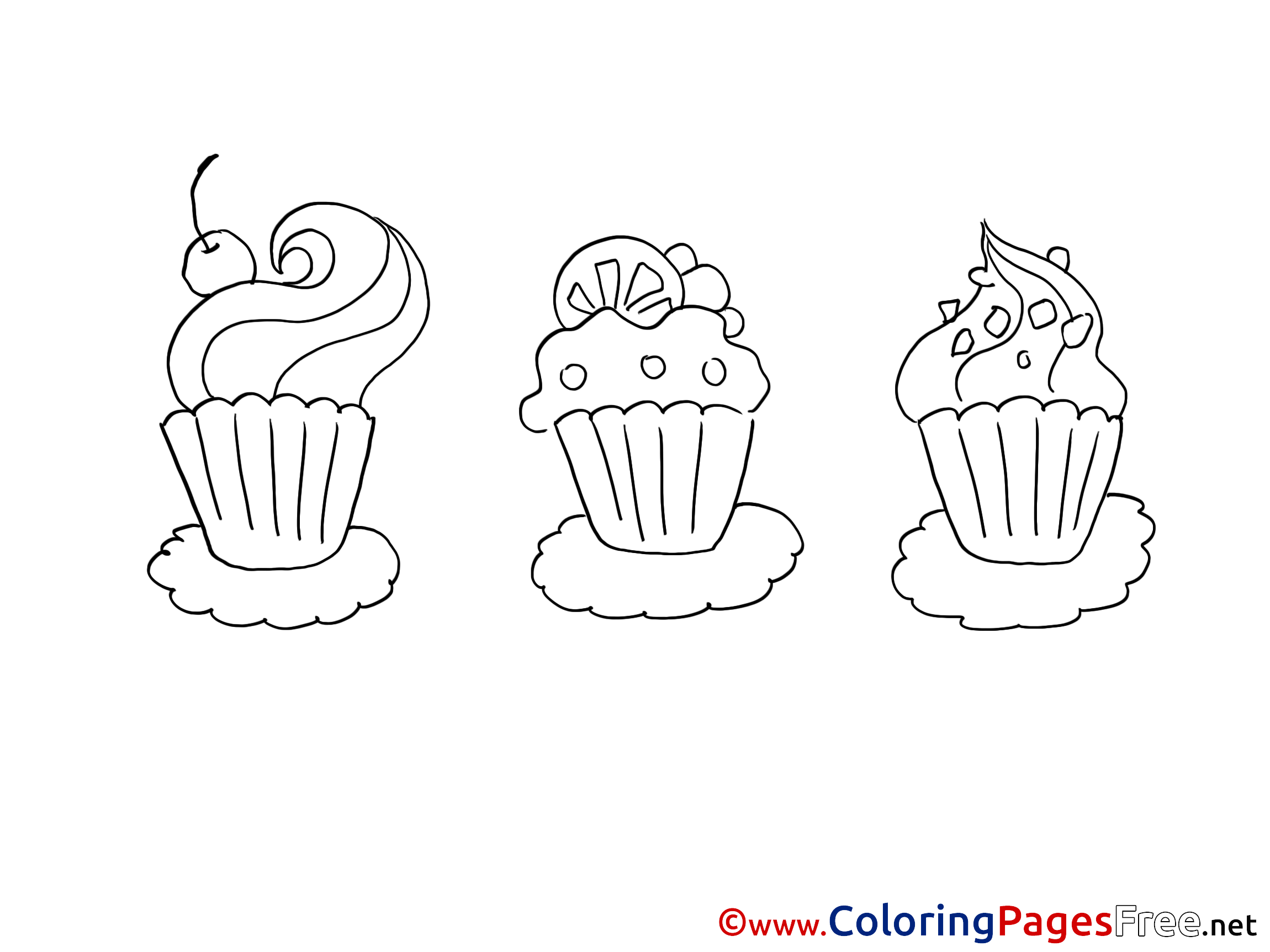 Pancakes Download Printable Coloring Pages