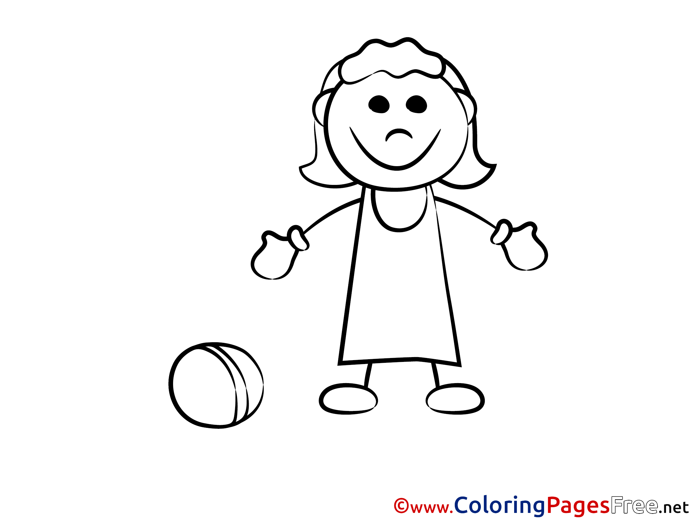 Ball Gym For Free Coloring Pages Download