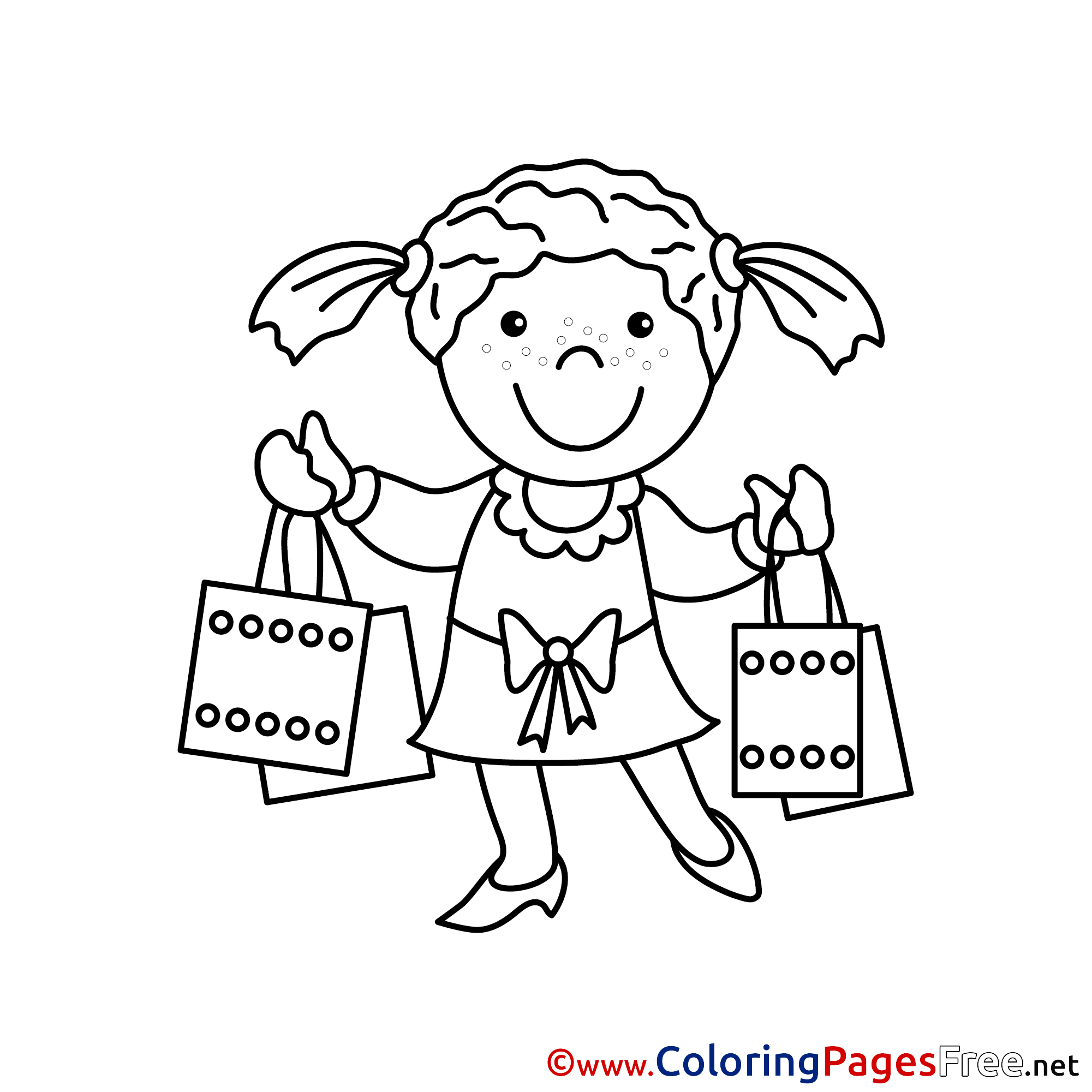 Coloring Pages Shopping