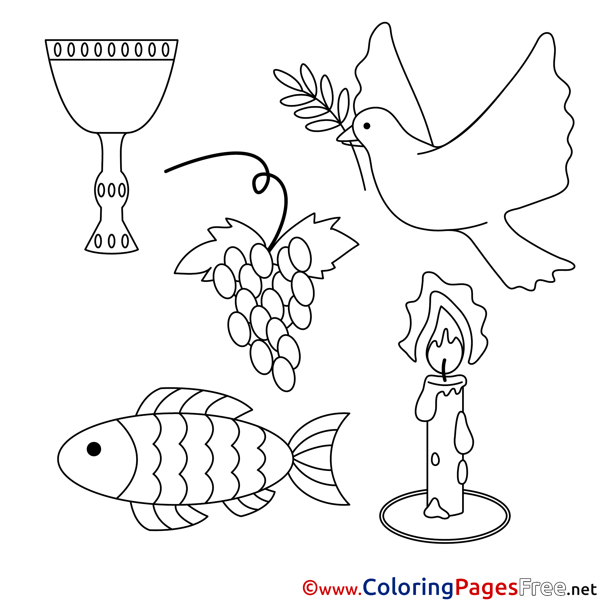Religion Download Communion Coloring Pages
