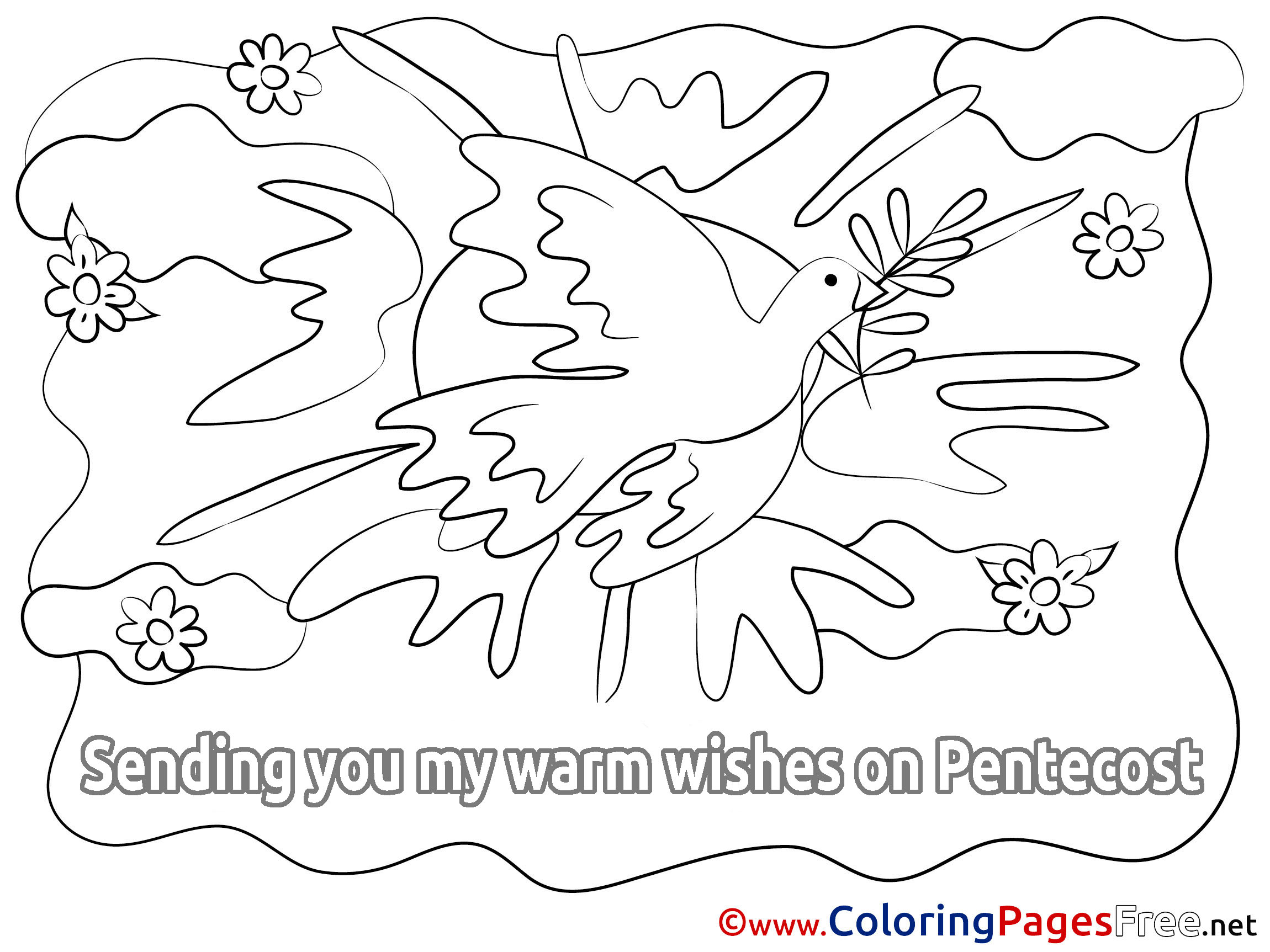 Pigeon Pentecost Coloring Pages Download