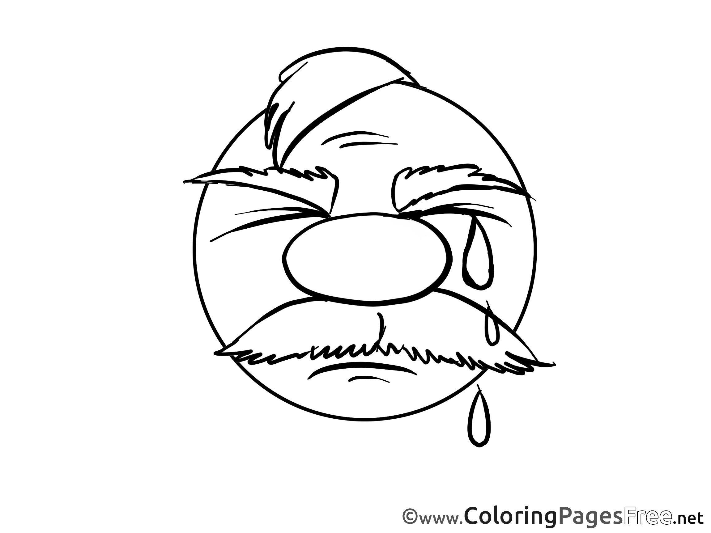 Crying Printable Cry printable Smiles Coloring Sheets