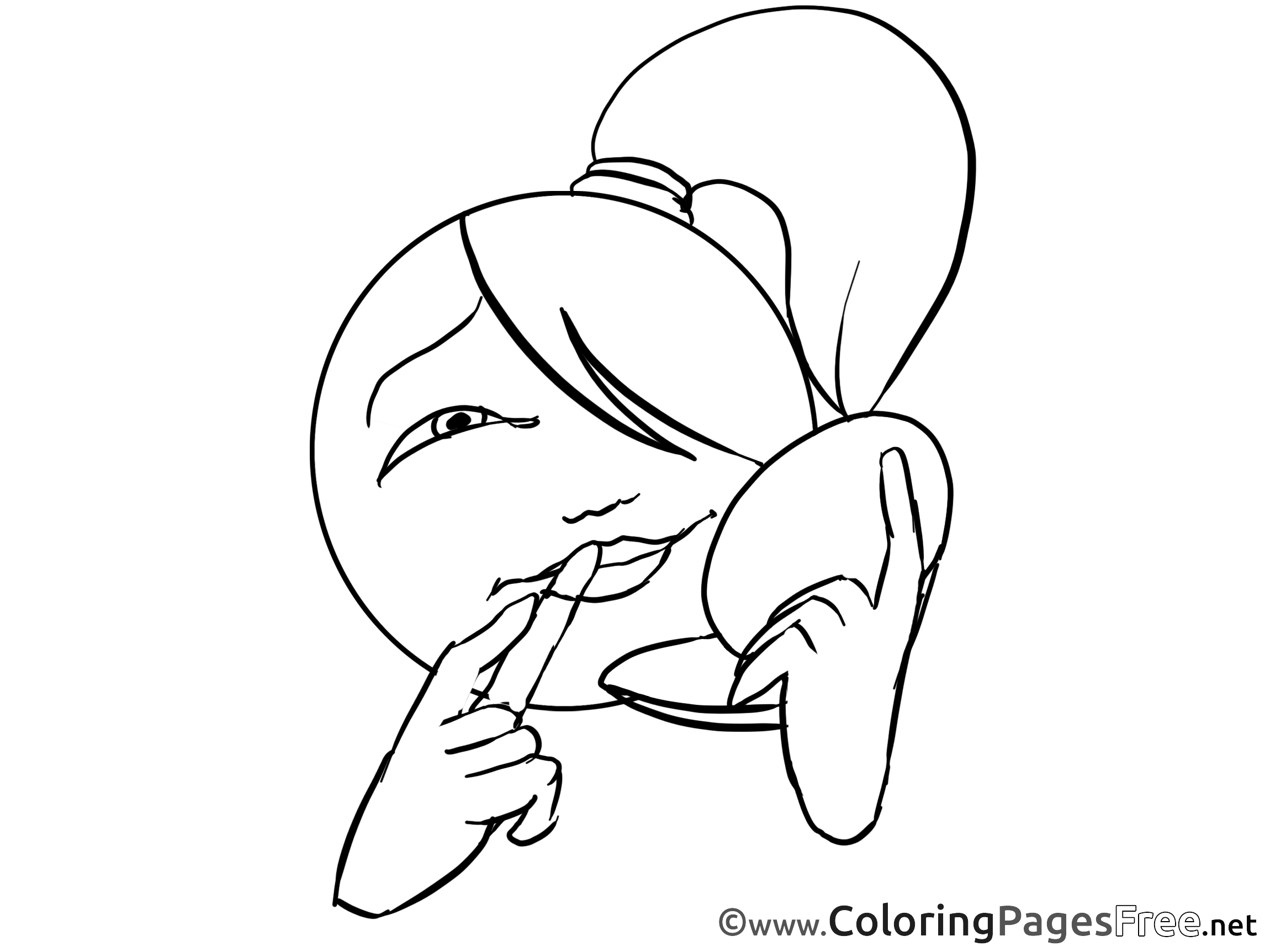 Makeup Printable Coloring Pages Smiles