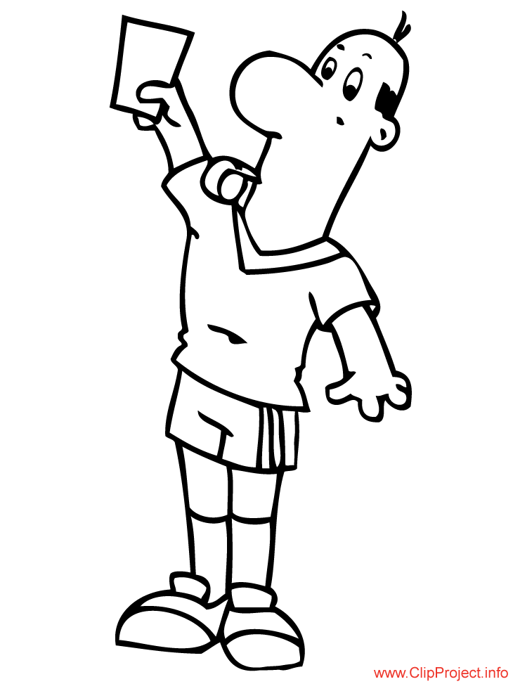 Football coloring sheet referee