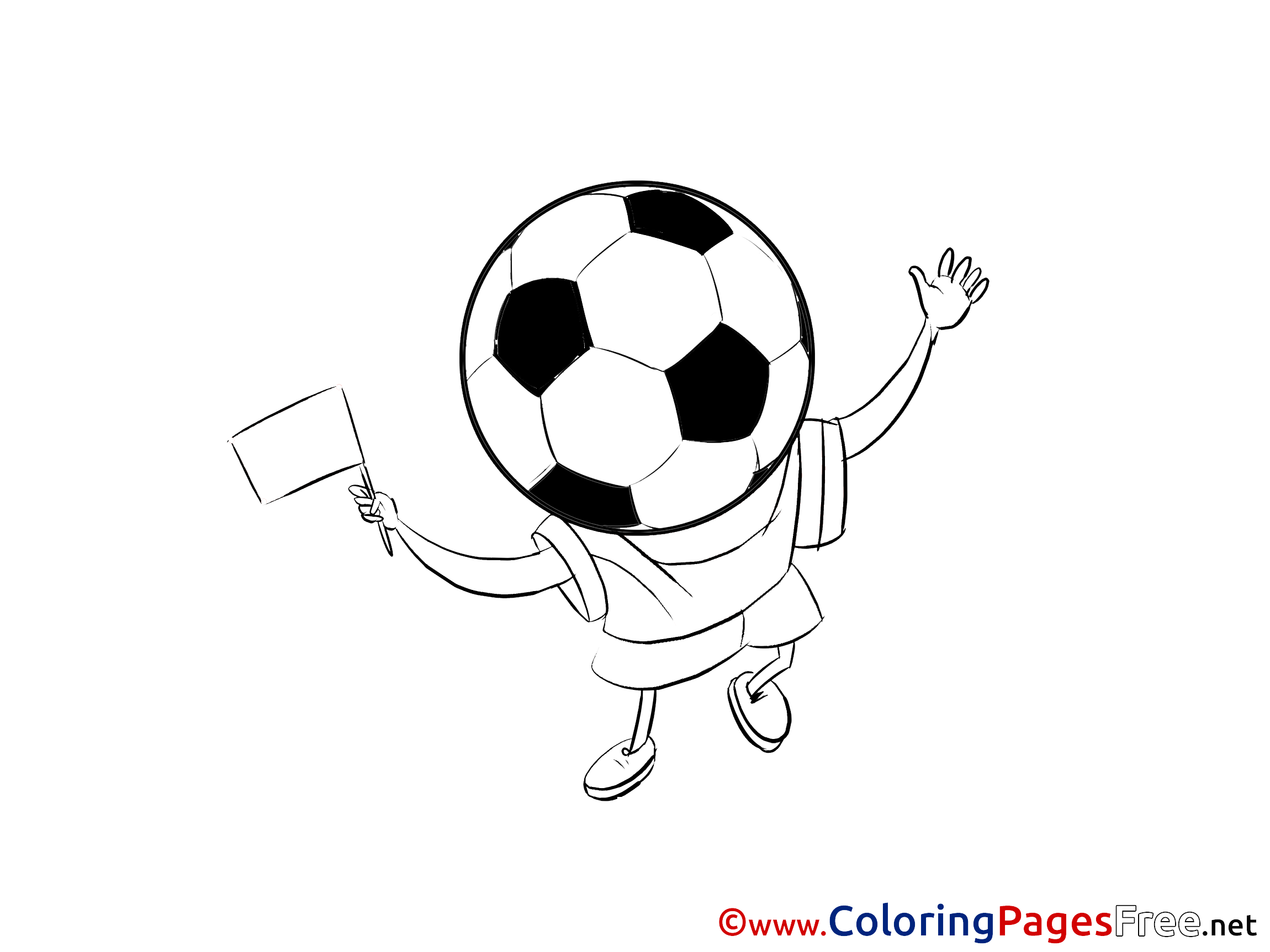 Game Ball Printable Soccer Coloring Sheets
