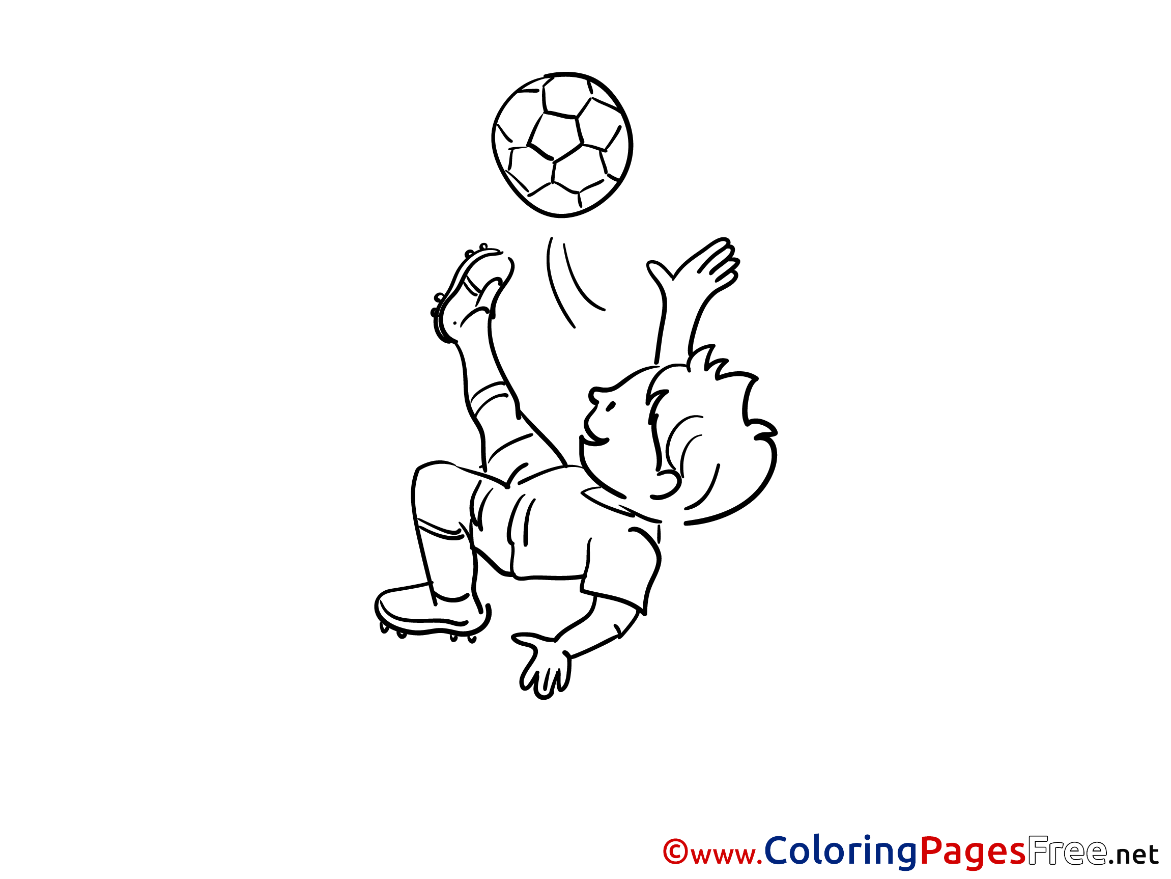 Kick Coloring Page