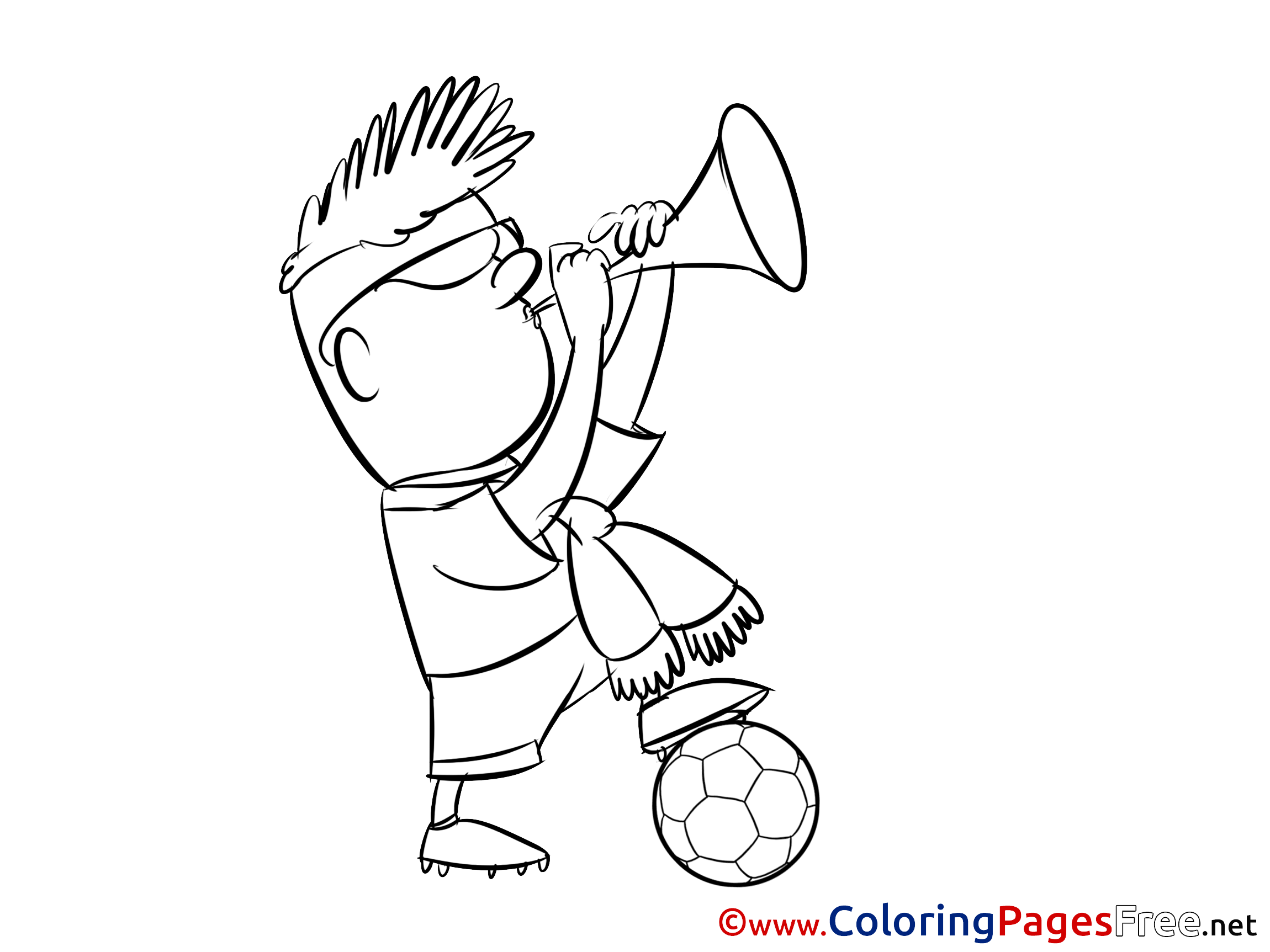 Sport Fan free Soccer Coloring Sheets