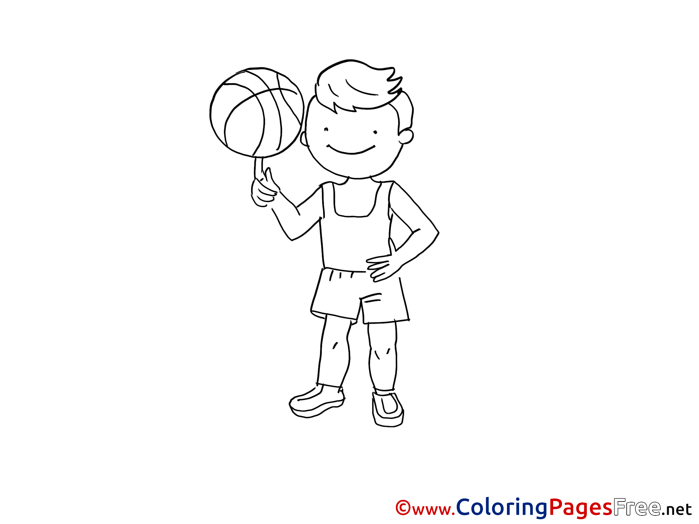 Basketball Download Printable Coloring Pages
