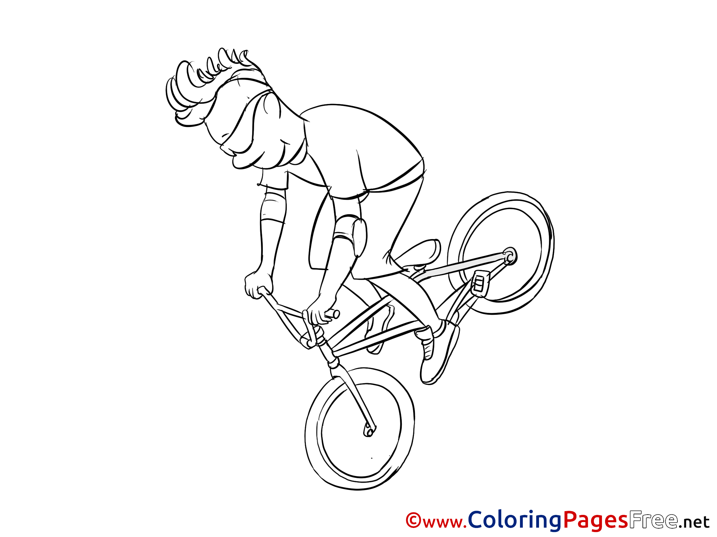 Bicycle For Free Coloring Pages Download