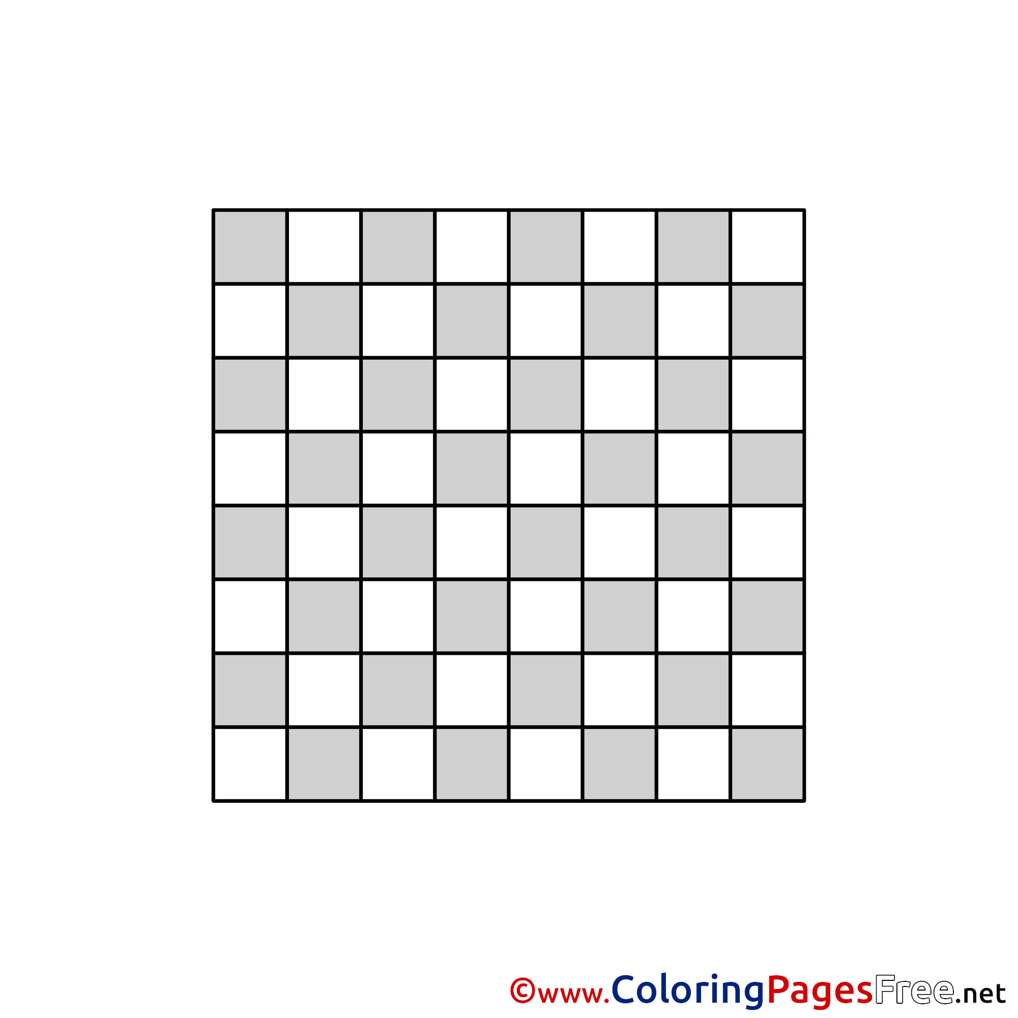 Board Chess Coloring Pages For Free