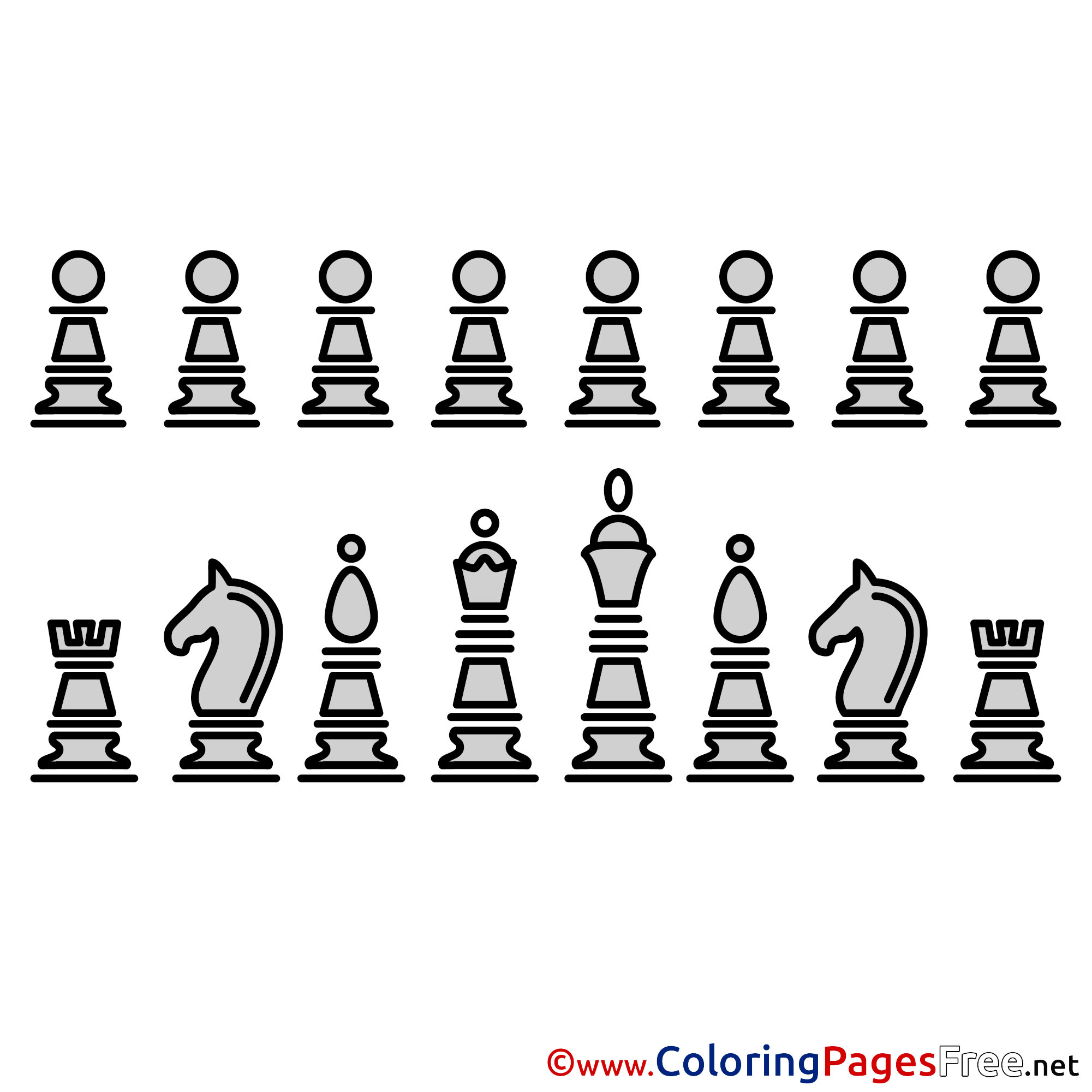 Chess Pieces Images Printable