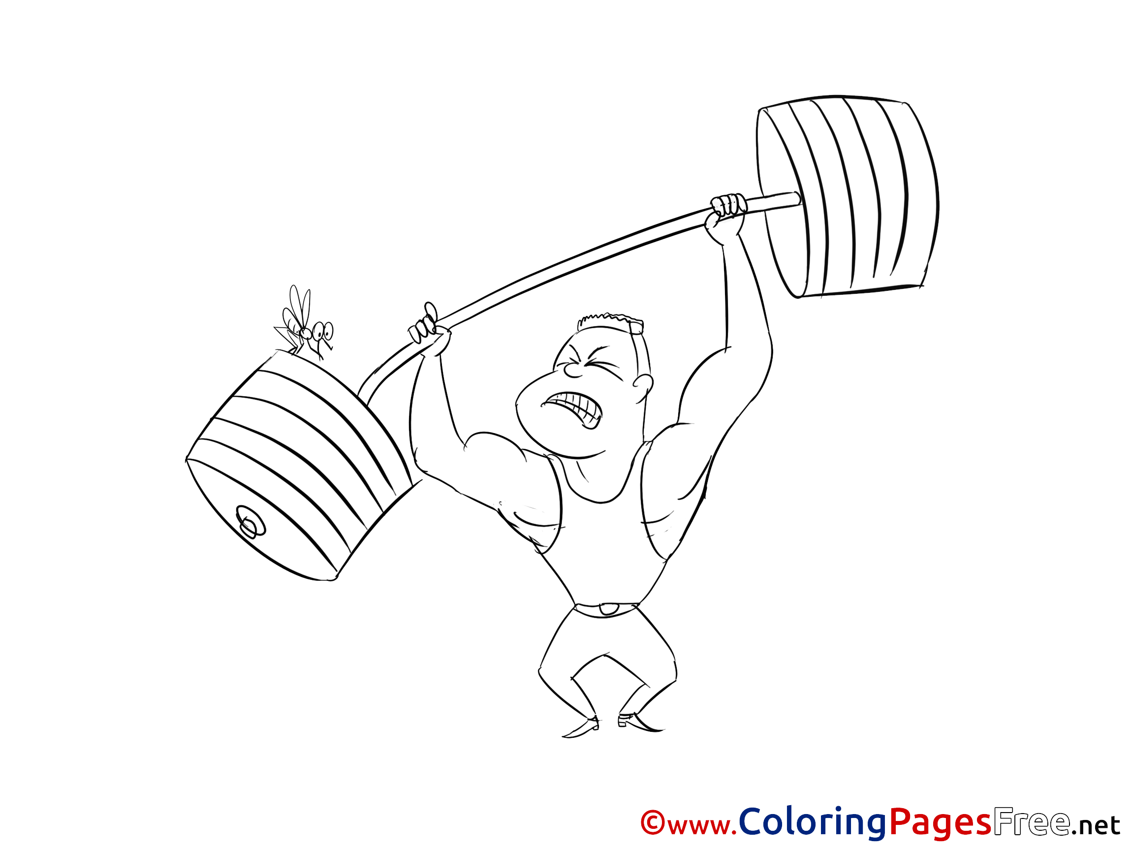 Weightlifter Kids Download Coloring Pages