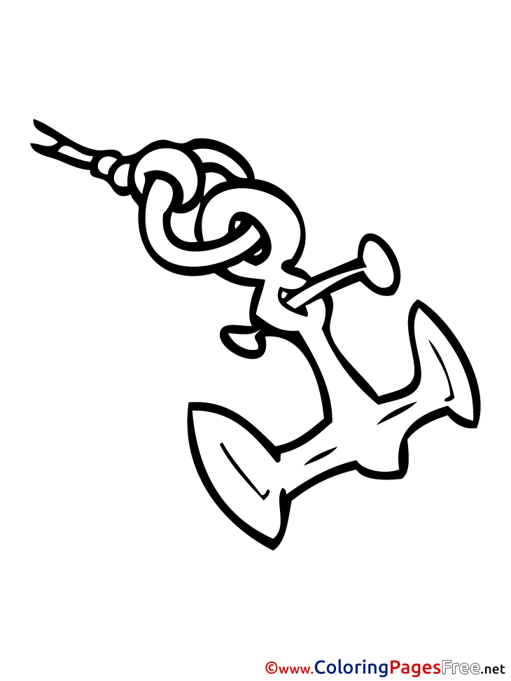 Anchor For Children Free Coloring Pages