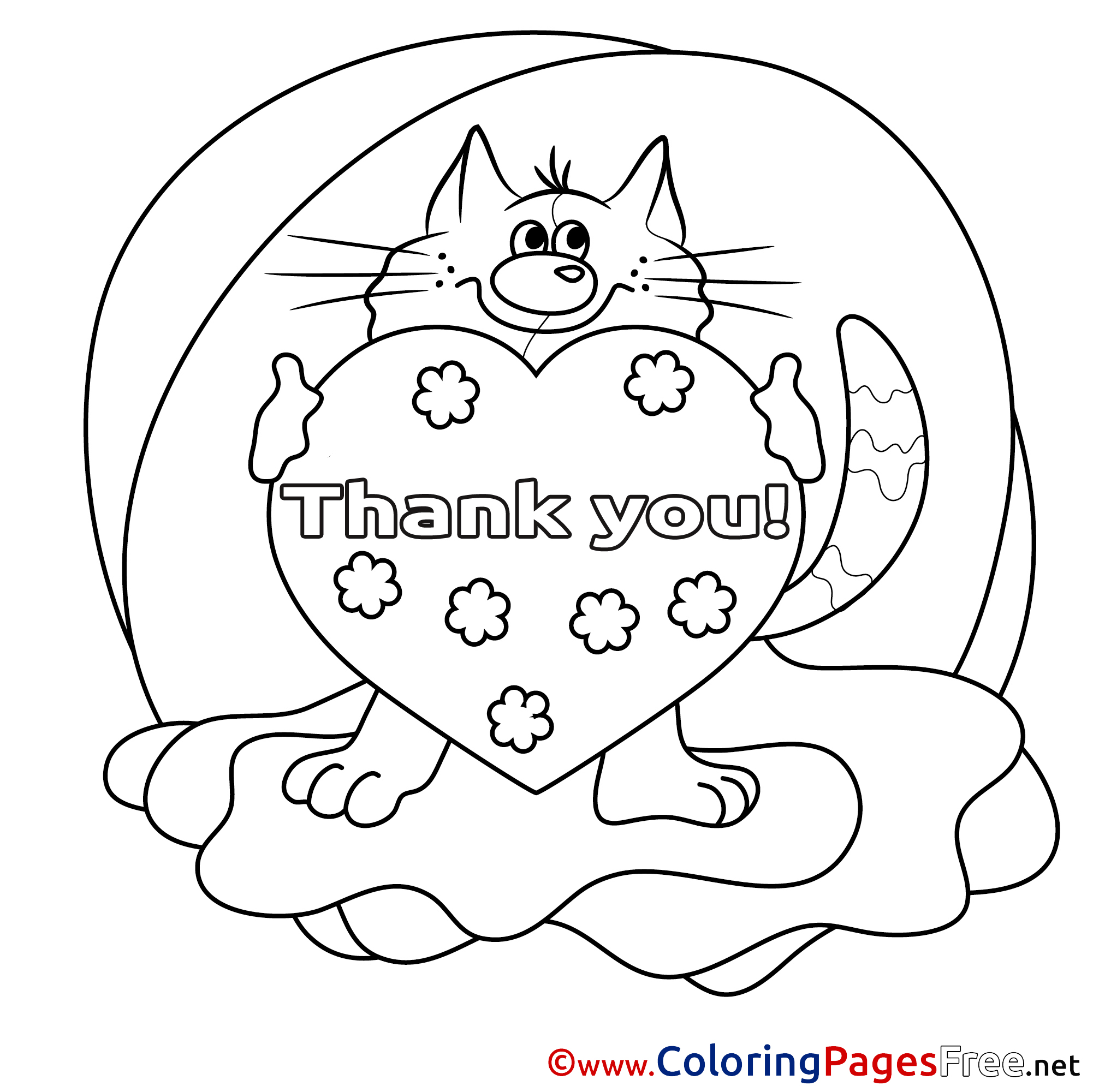 images of thank you coloring pages - photo #20