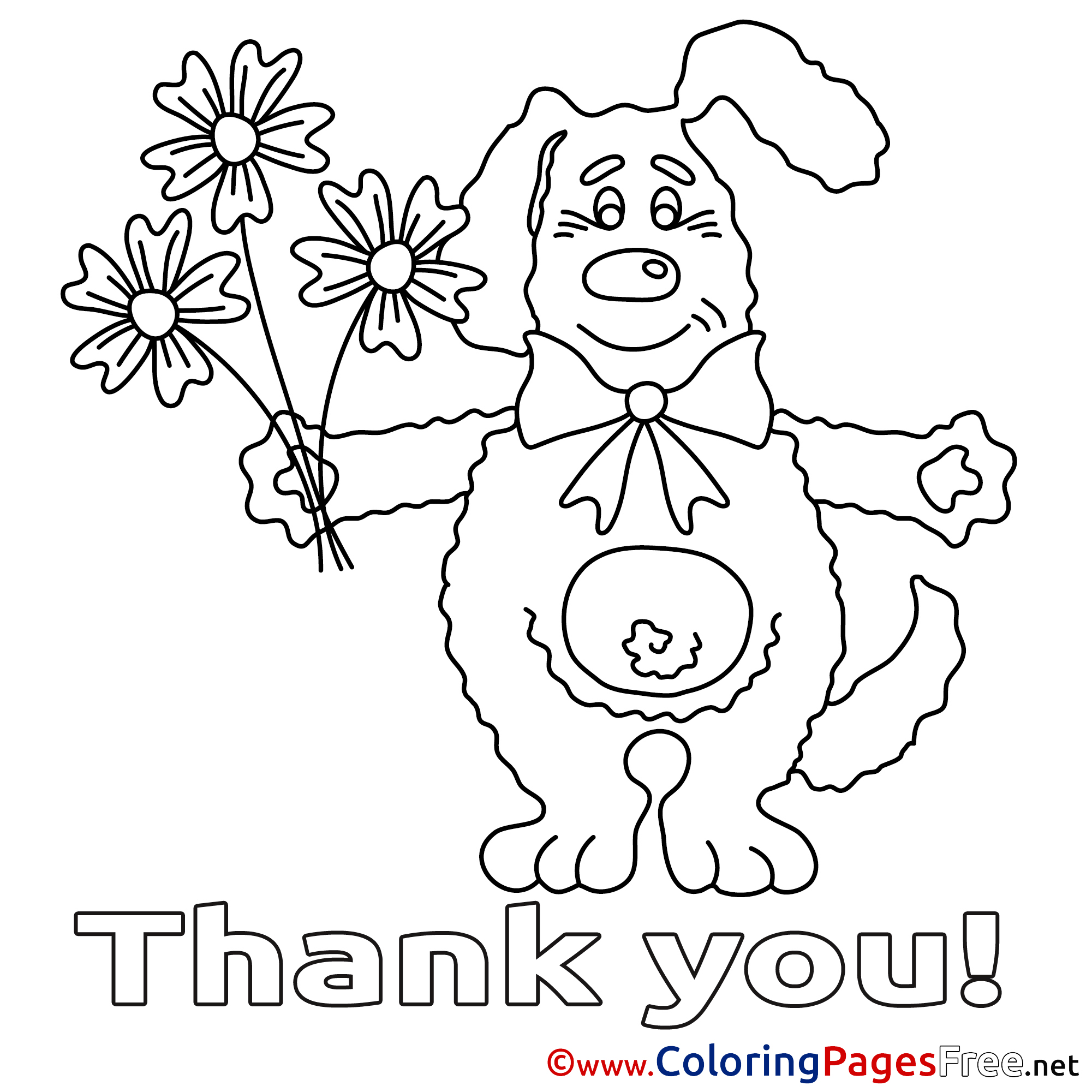 images of thank you coloring pages - photo #17