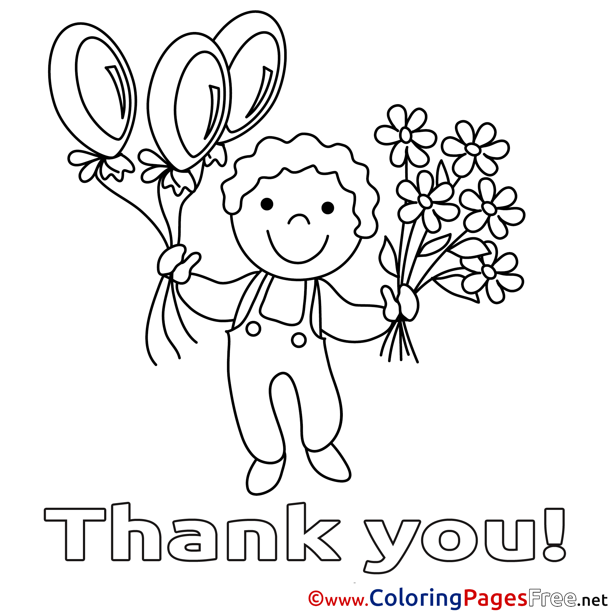 images of thank you coloring pages - photo #16