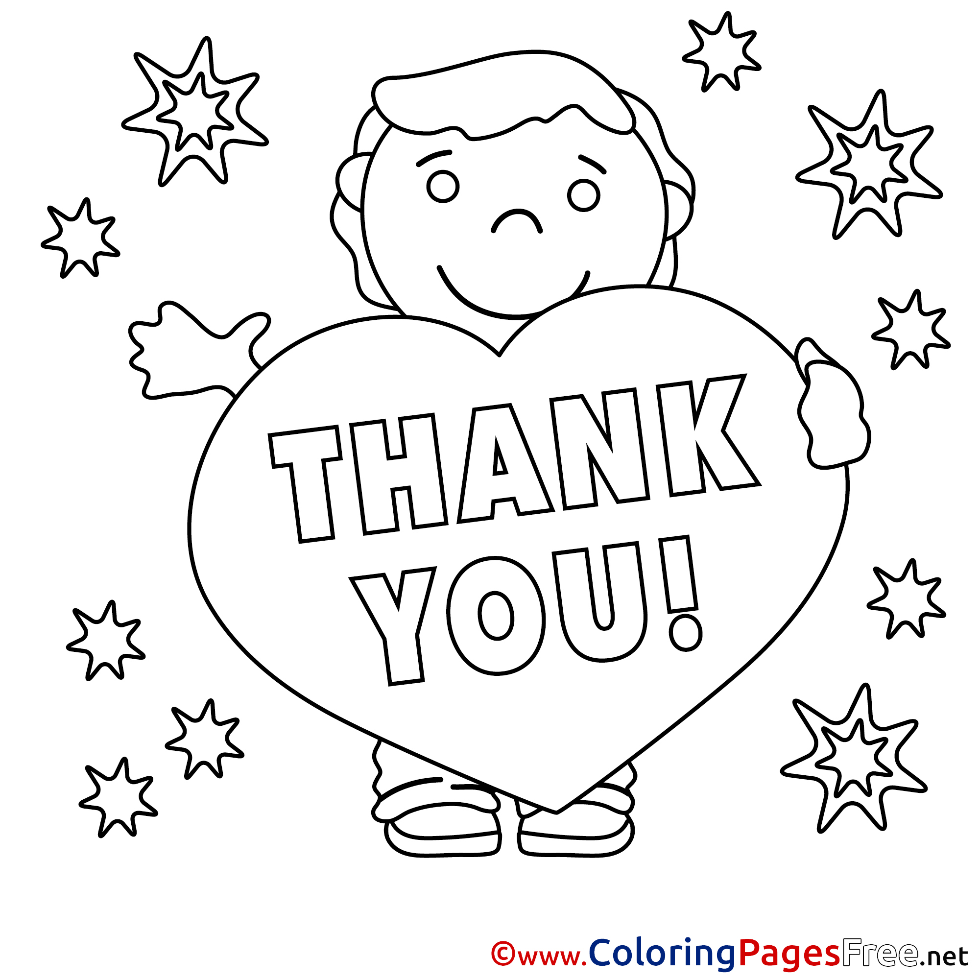 images of thank you coloring pages - photo #3