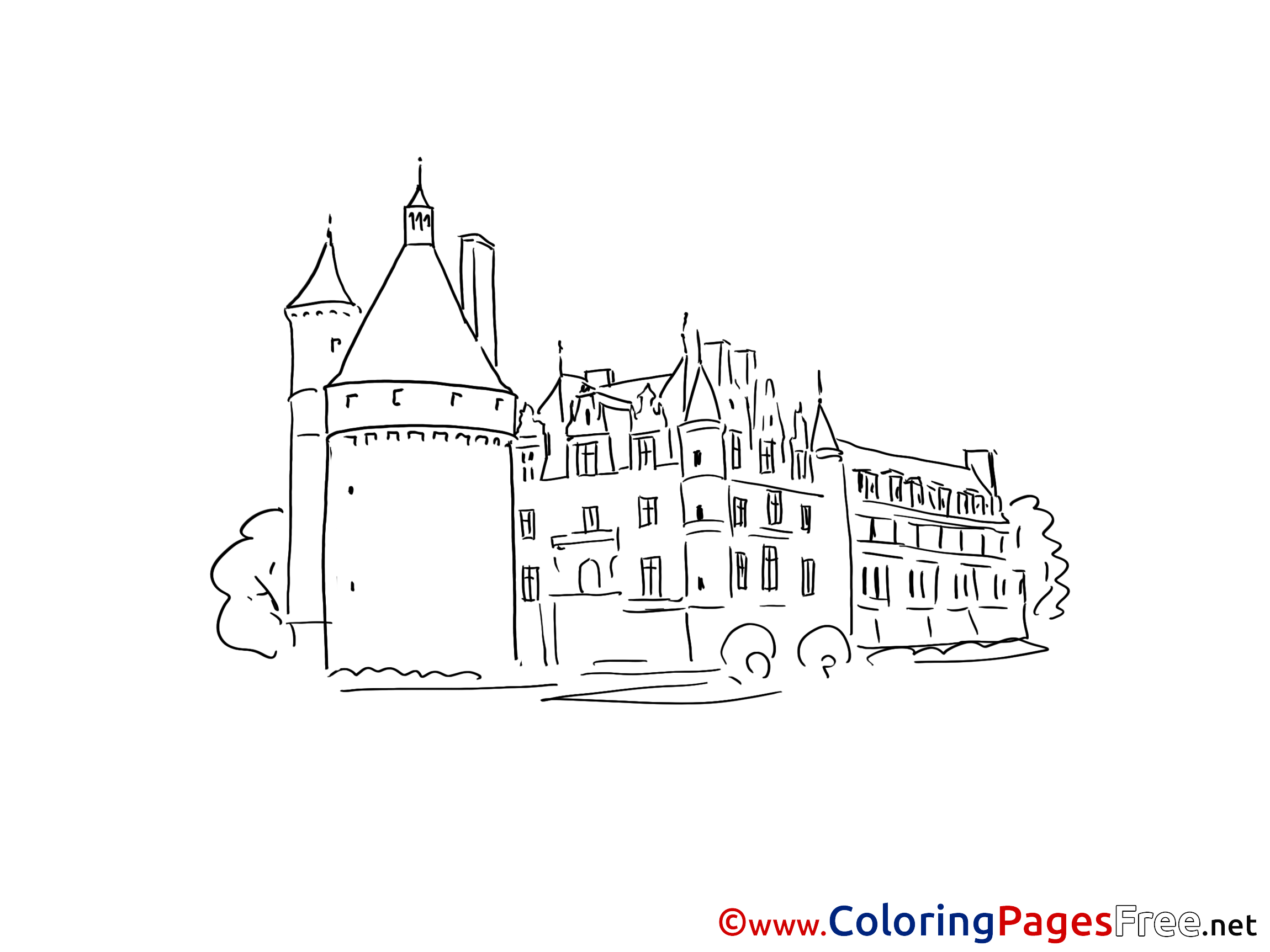 Castle Download Printable Coloring Pages
