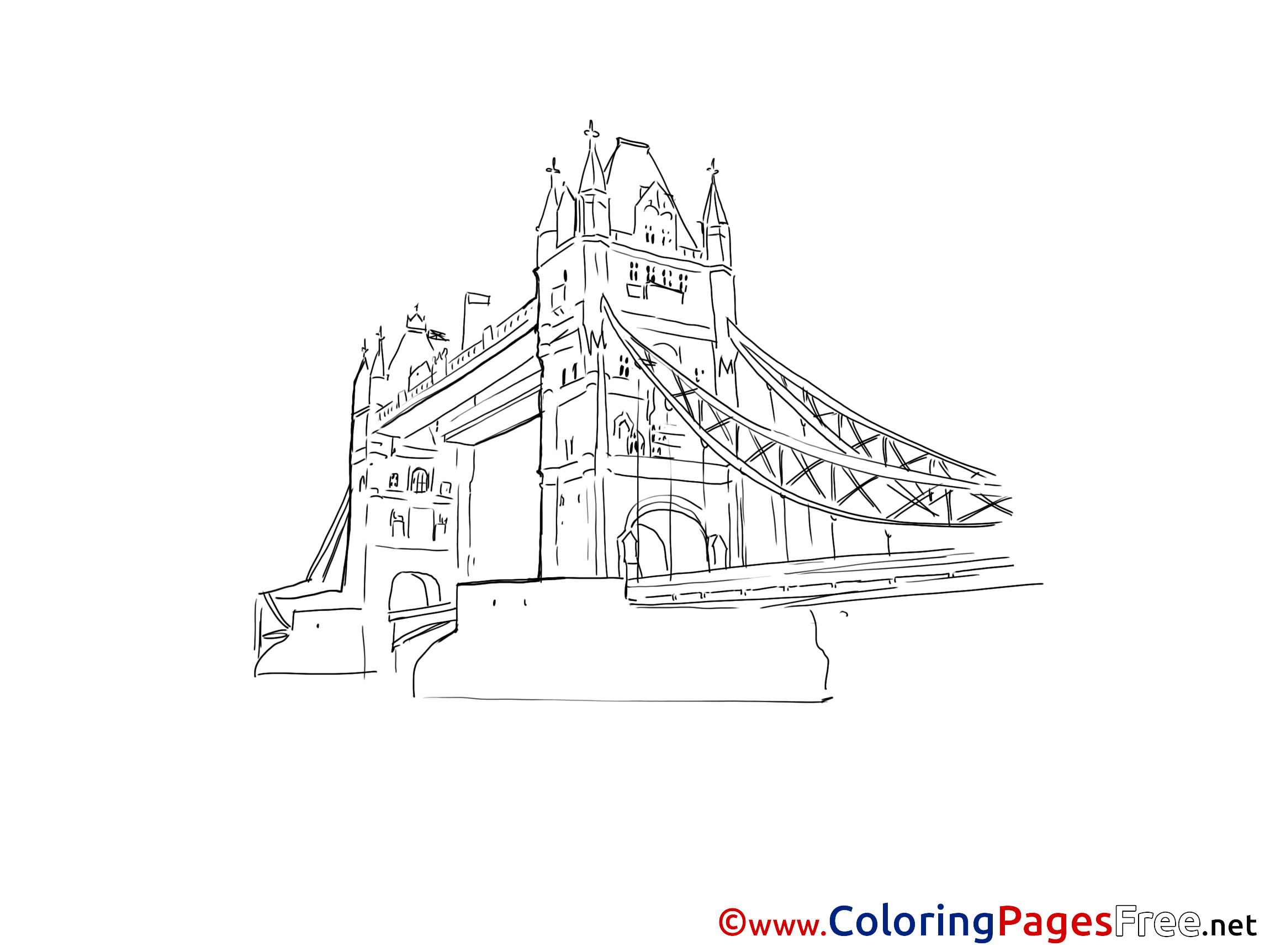 London Bridges Coloring Pages