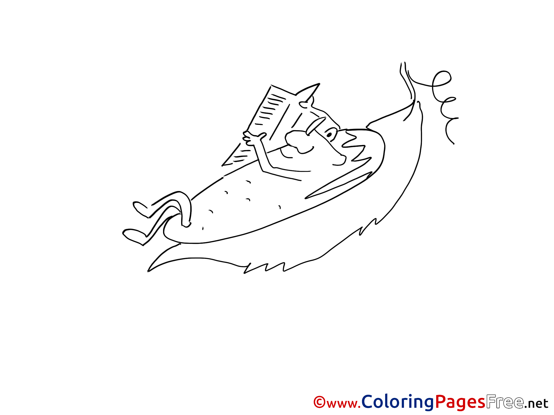 Cucumber For Children Free Coloring Pages