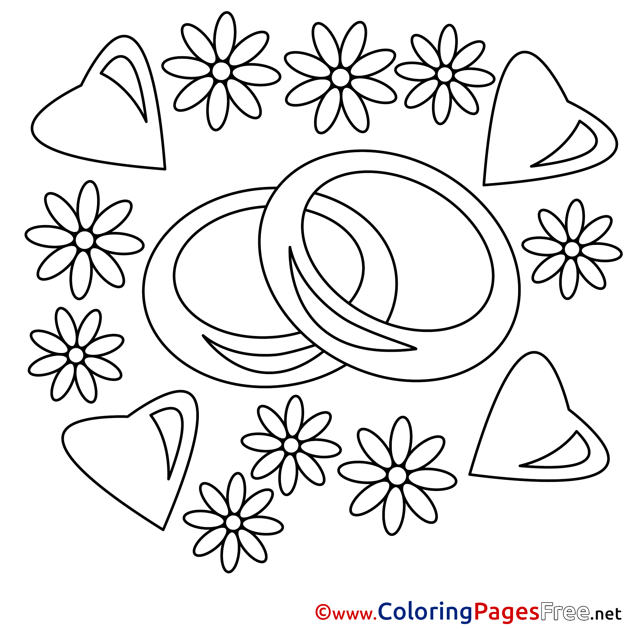 Wedding Rings Coloring Page | Katie Soltysiak | Flickr