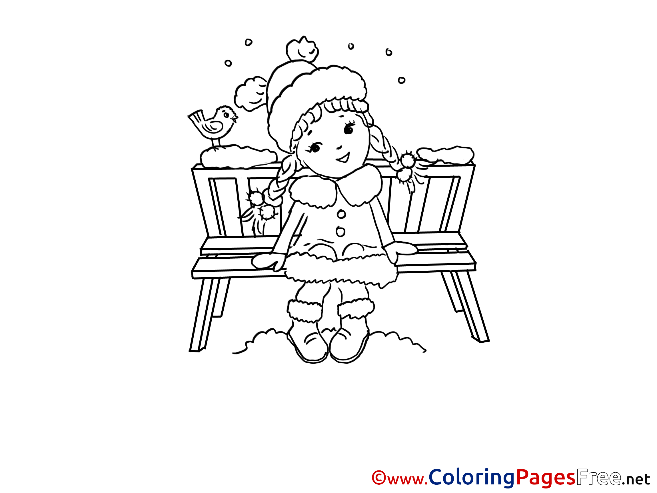 Download Bench Coloring Pages Sketch Coloring Page