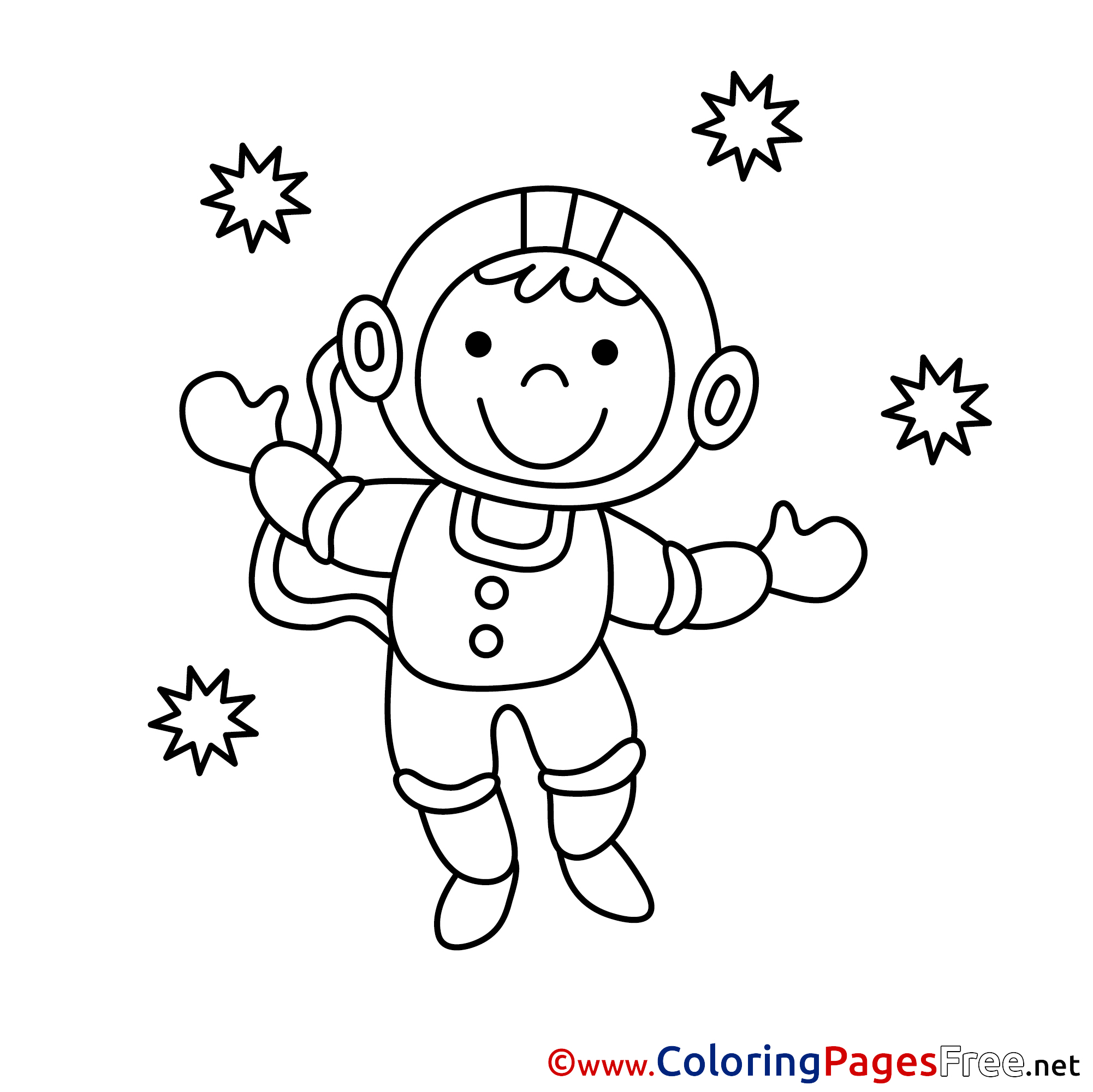Astronaut Coloring Sheets Download Free