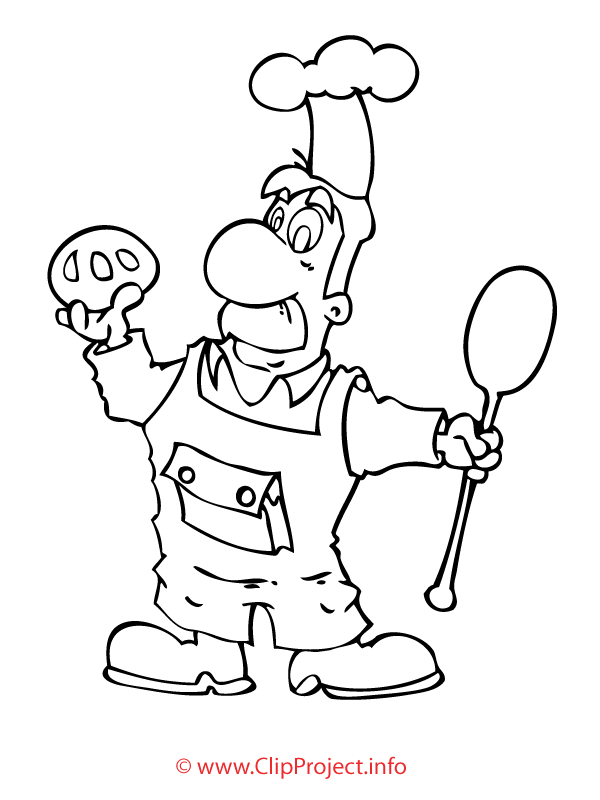 Baker Coloring Sheet Work Coloring Pages