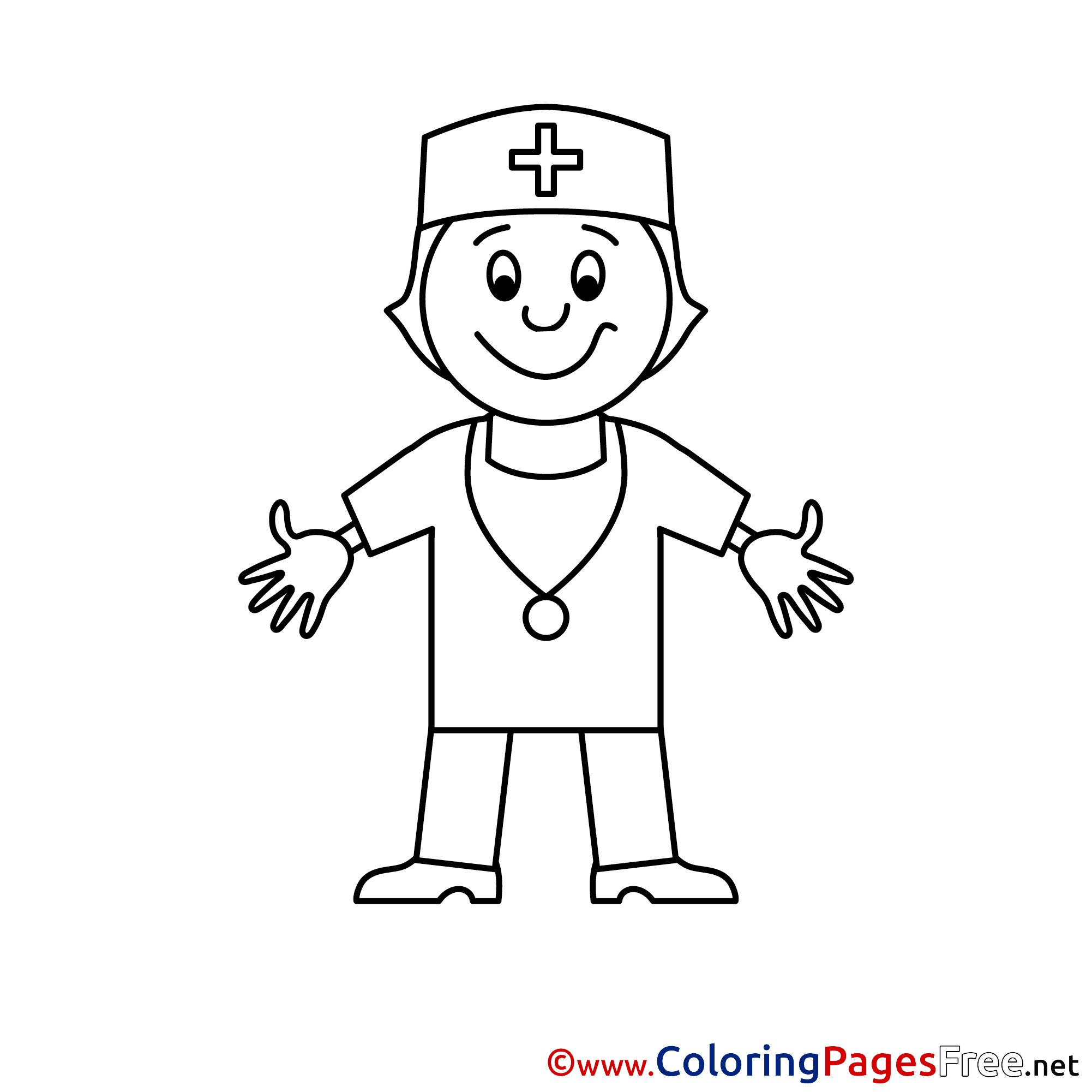 Going To The Doctor Coloring Pages