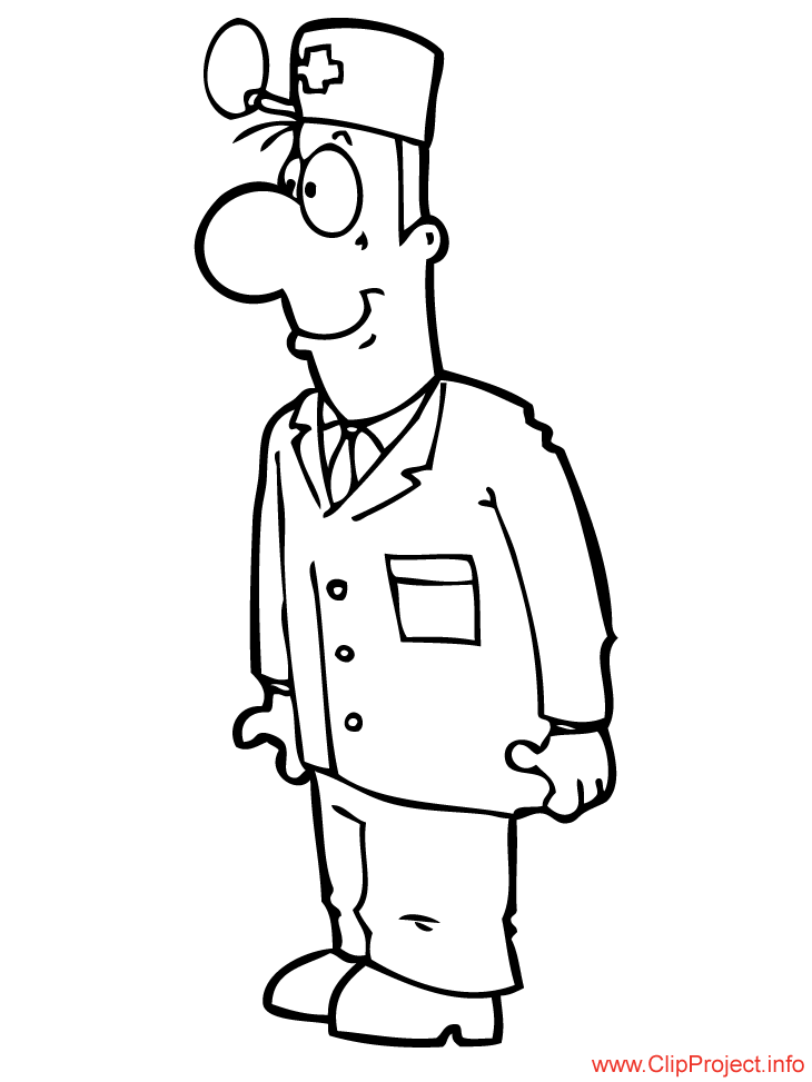 Doctor picture for colouring