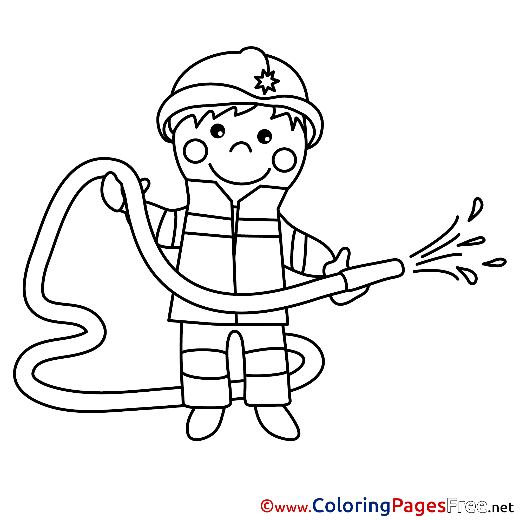 firefighter coloring pages