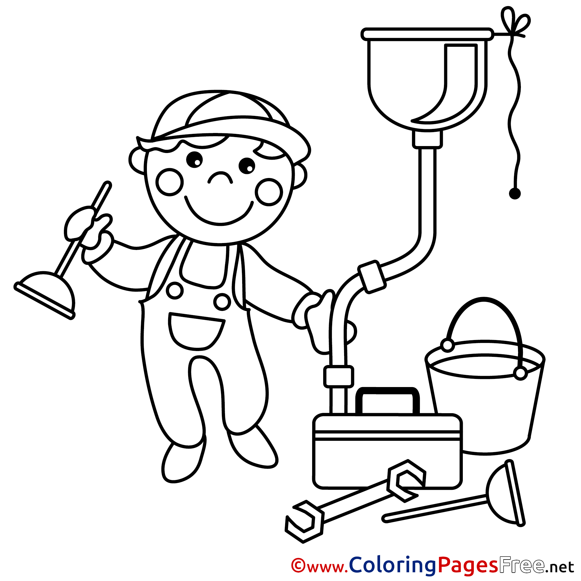 Plumber Coloring Pages