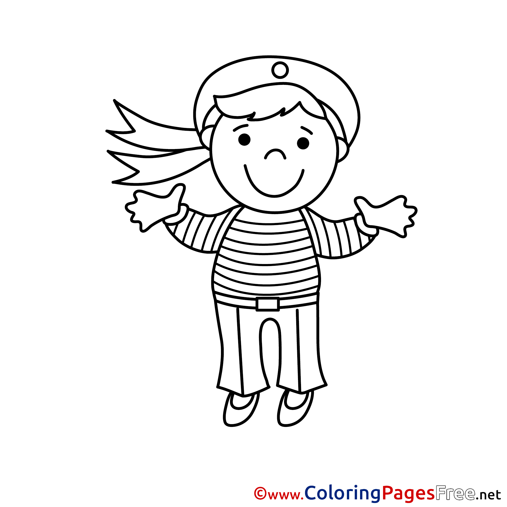 Sailor for Children free Coloring Pages
