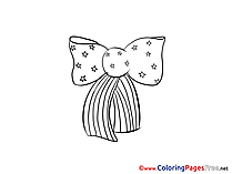 Bow-tie Independence Day printable Coloring Sheets