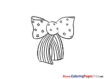 Bow-tie Independence Day printable Coloring Sheets